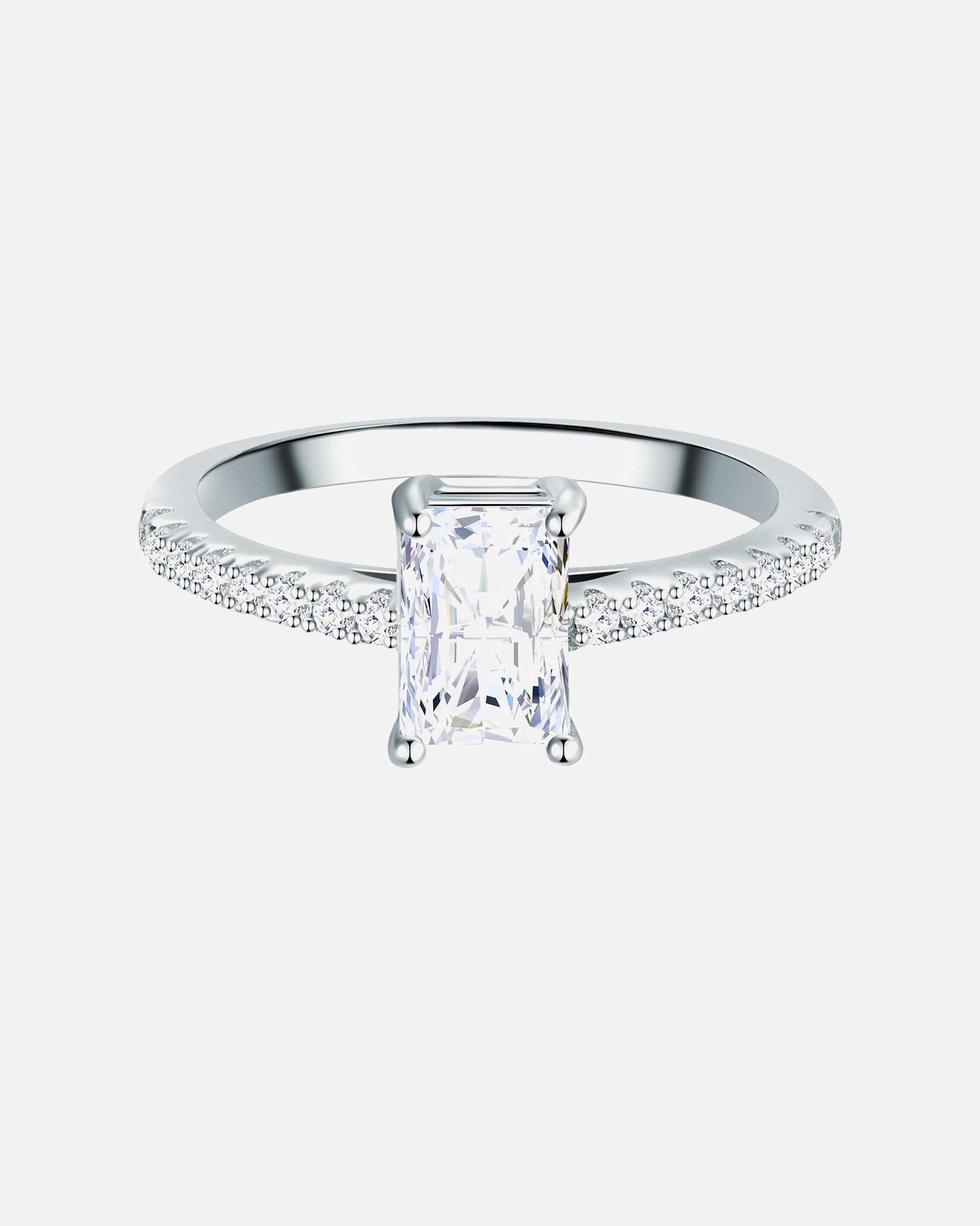 Pierścionek dla Kobieta Trilani Srebrny pierścionek srebro wysokiej próby Cyrkonia srebrny 54