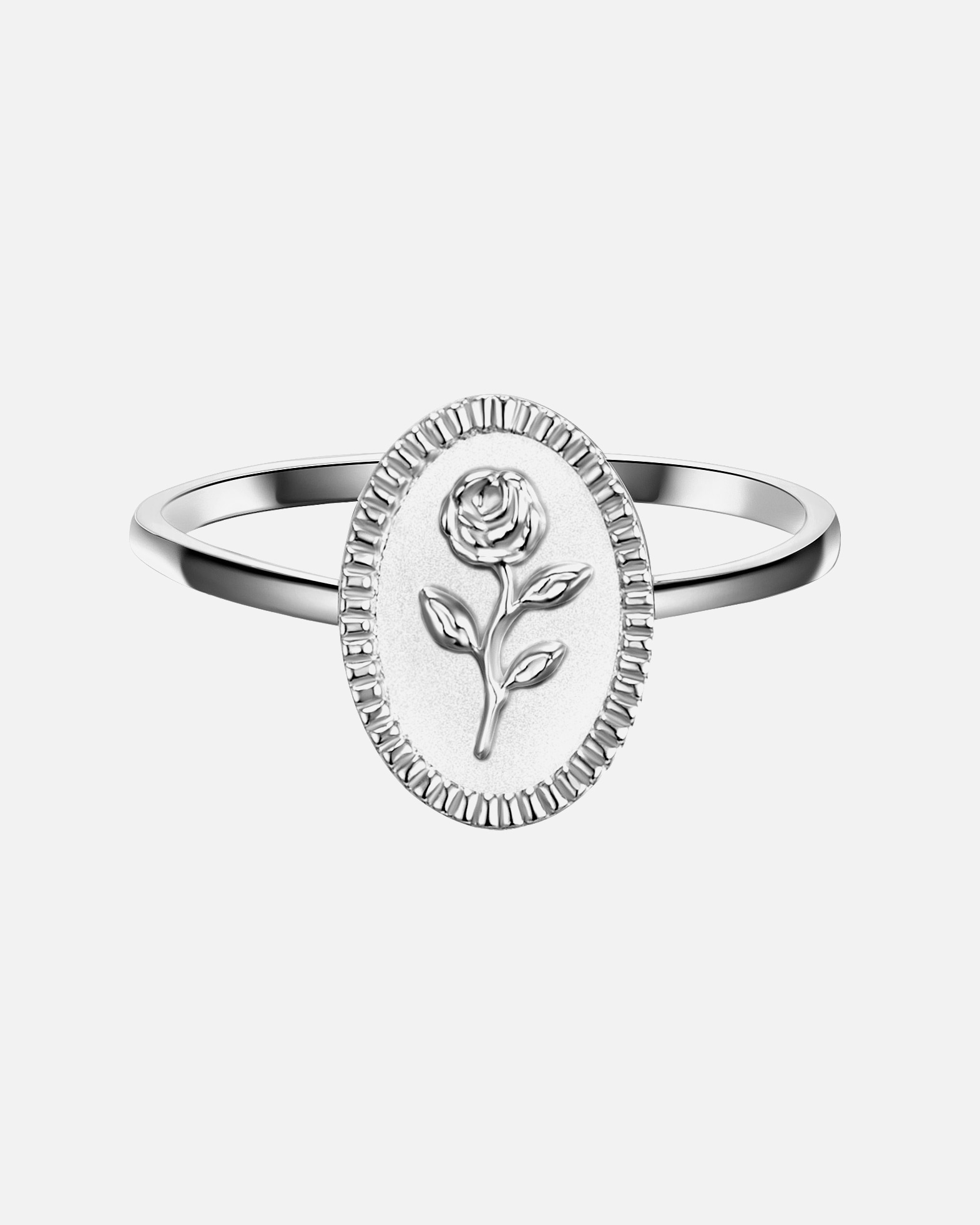 Pierścionek dla Kobieta Pierścionek Kwiat z Srebro wysokiej próby w Srebrny 56