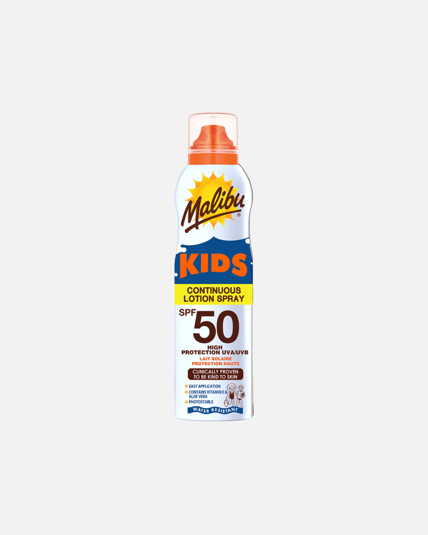 Ochrona przeciwsłoneczna dla dzieci dla Unisex Kids delikatny spray do opalania dla dzieci z wysoką ochroną SPF50 175 ml