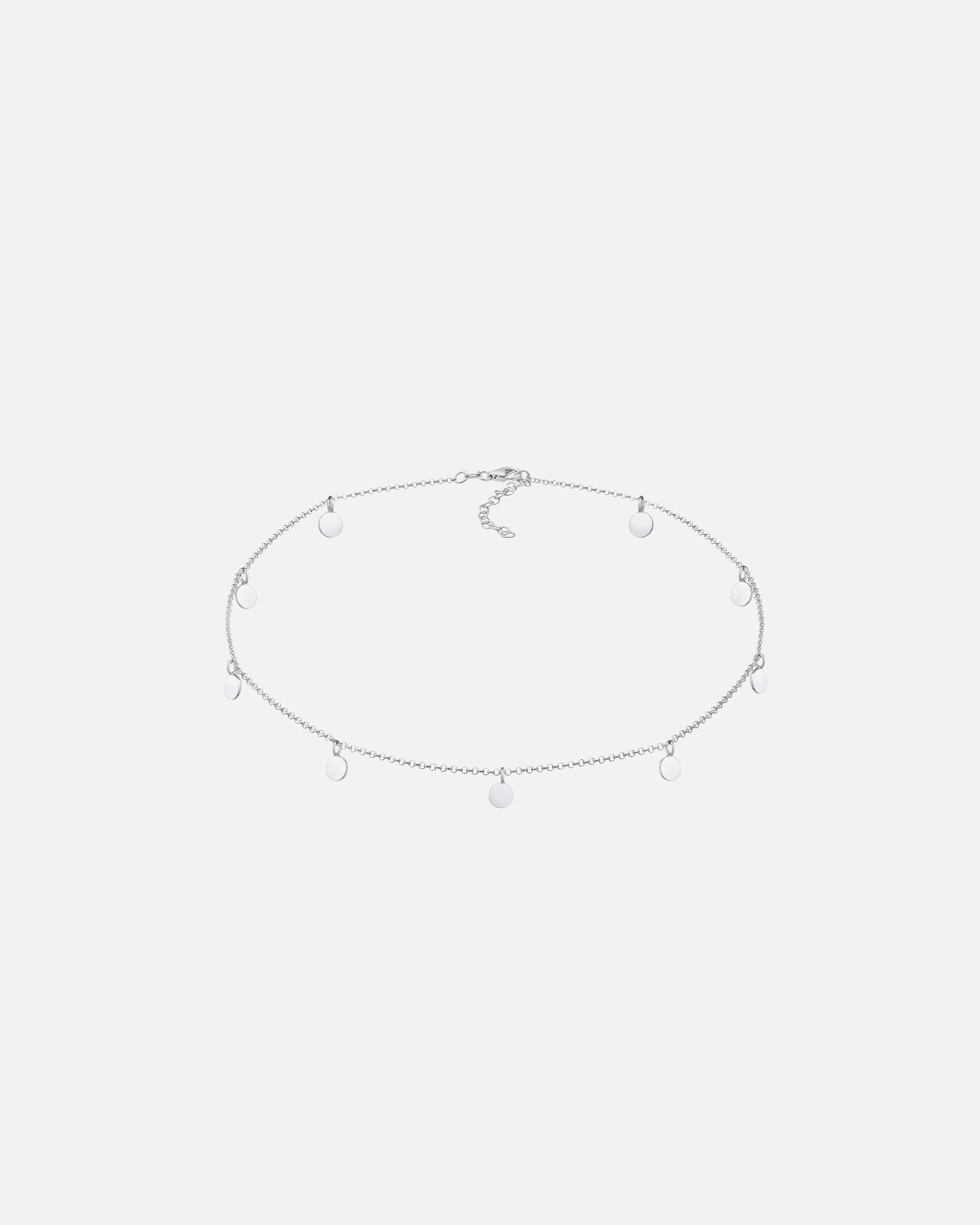 Naszyjnik dla Kobieta Elli Damski naszyjnik Choker Plate Boho Style w srebrze 925 Sterling Silver silberfarben