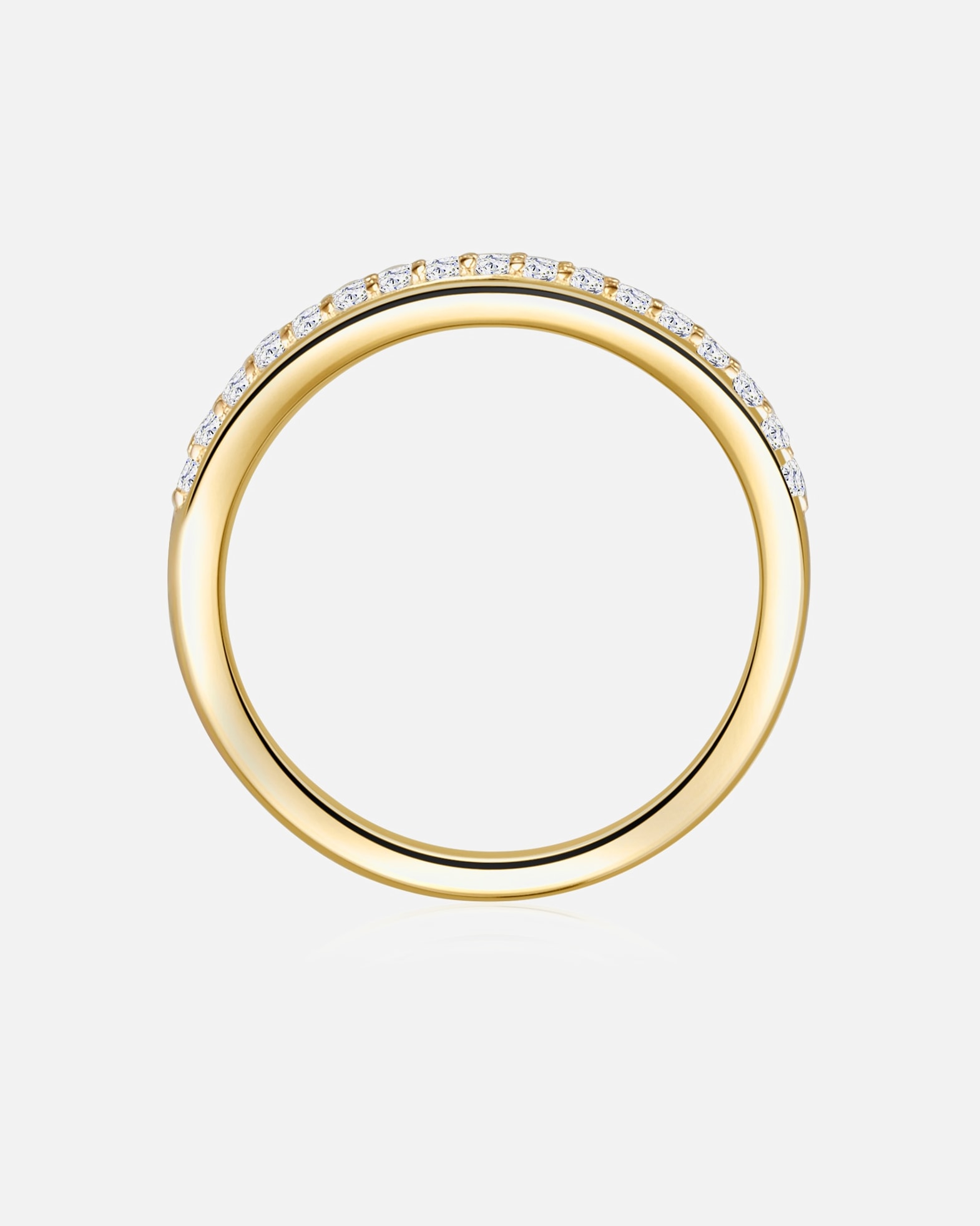 Pierścionek dla Kobieta Rafaela Donata Srebrny pierścionek srebro wysokiej próby Cyrkonia żółte złoto 56