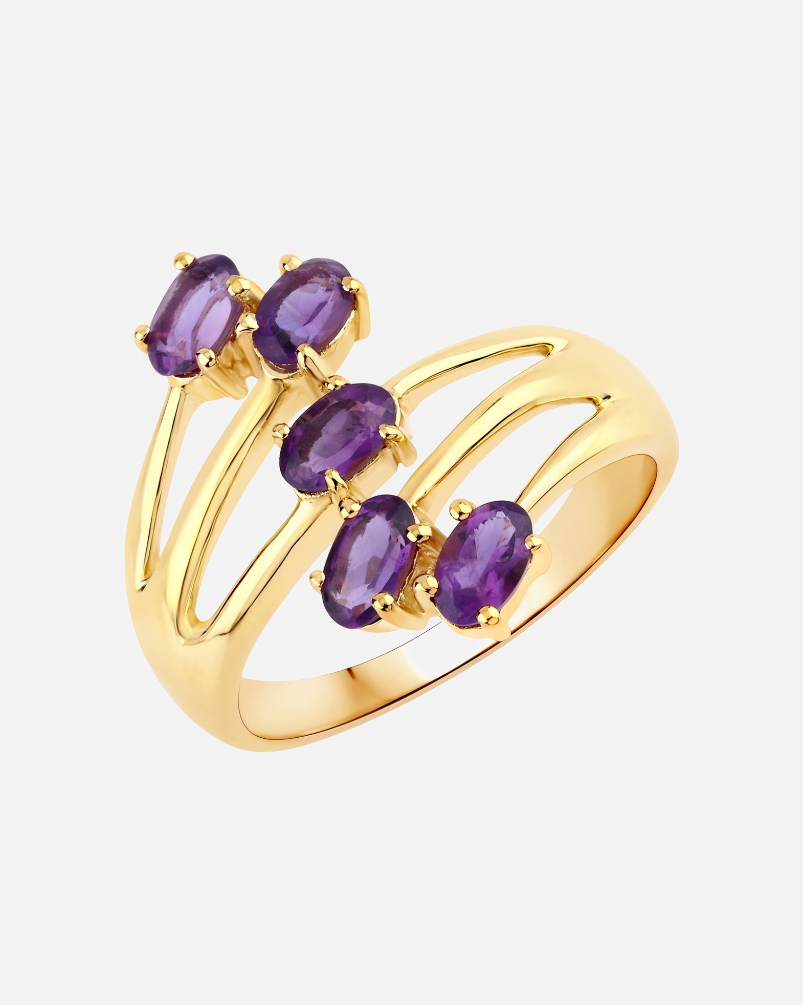 Pierścionek dla Kobieta Pierścionek Srebro wysokiej próby Żółte złoto 56