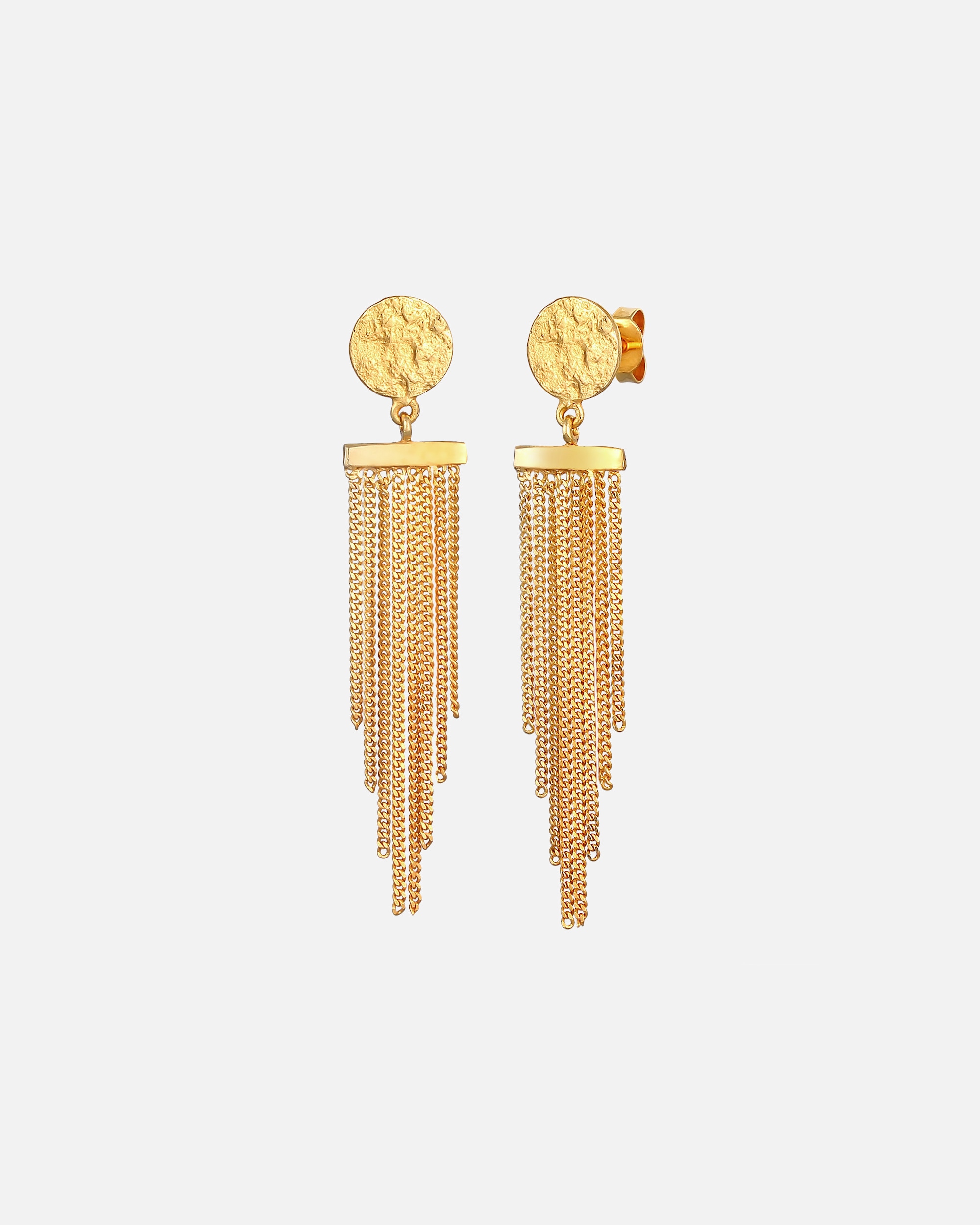 Kolczyki dla Kobieta Elli Damska zawieszka na ucho podłużna łańcuszek Look Elegant ze srebra próby 925 Sterling Silver goldfarben