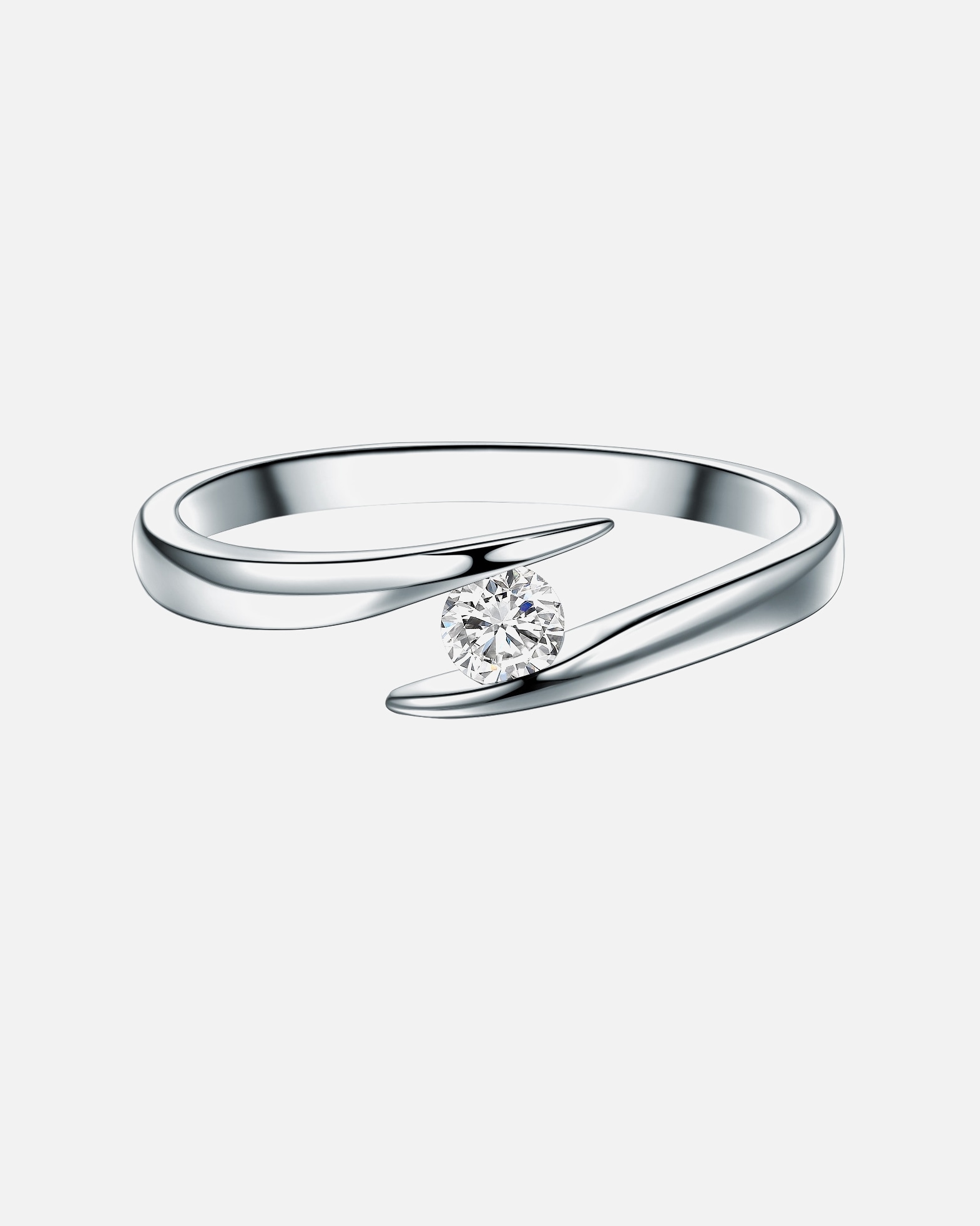 Pierścionek dla Kobieta Trilani Srebrny pierścionek srebro wysokiej próby Topaz srebrny 50