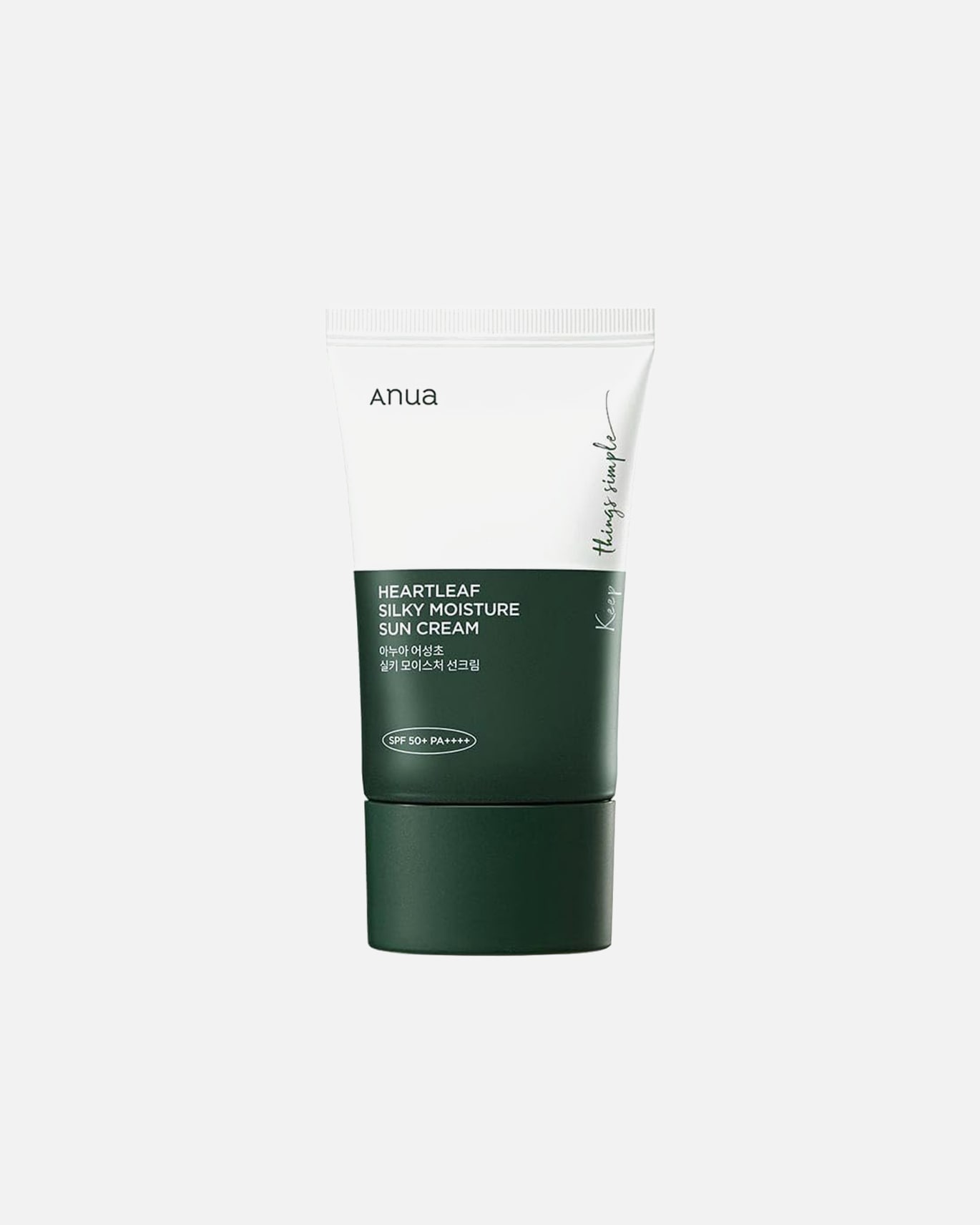 Krem do opalania dla Unisex Anua Heartleaf Silky Moisture Sun Cream SPF 50/ PA++++ 50 ml