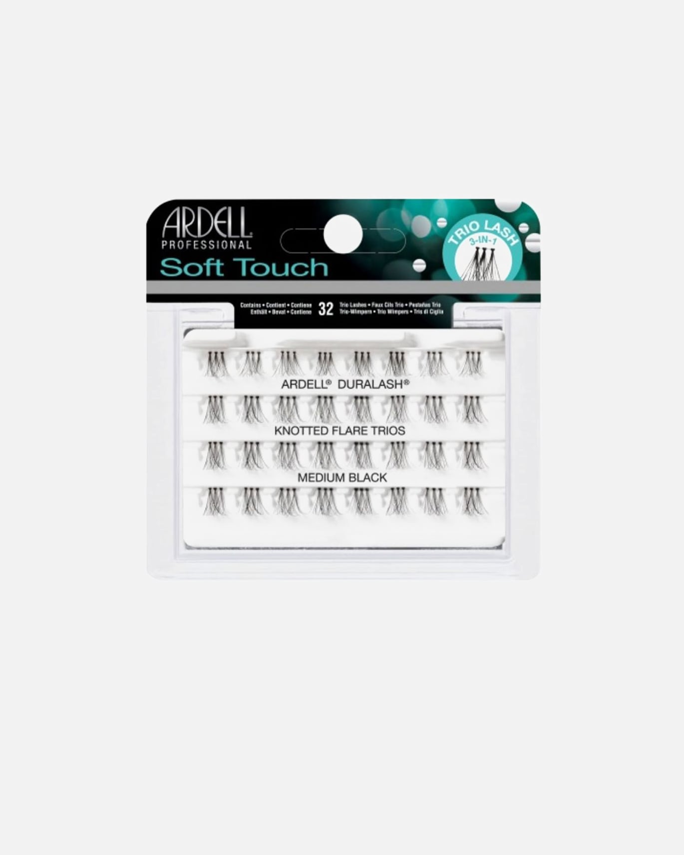 Sztuczne rzęsy dla Unisex Ardell ARDELL LASH TRIOS bez sęków miękkie w dotyku #średnia czerń średnia czerń