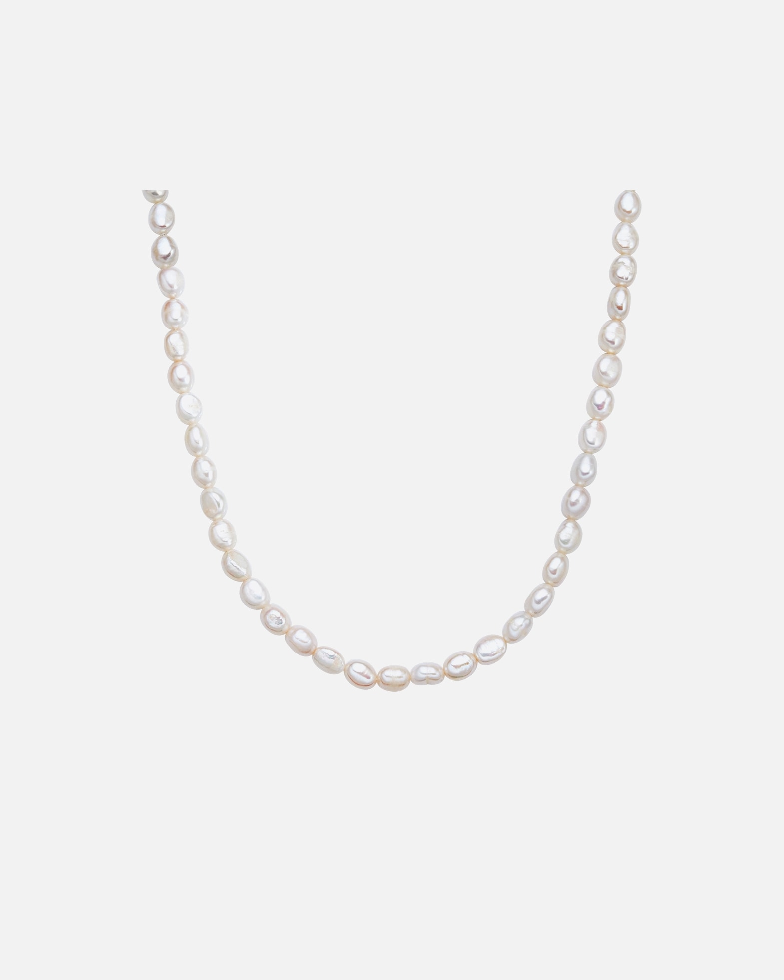 Naszyjnik dla Kobieta Valero Pearls Naszyjnik z pereł srebro wysokiej próby Perła hodowlana słodkowodna żółte złoto 40,0 cm Basiskette + 5,0 cm Verlängerung