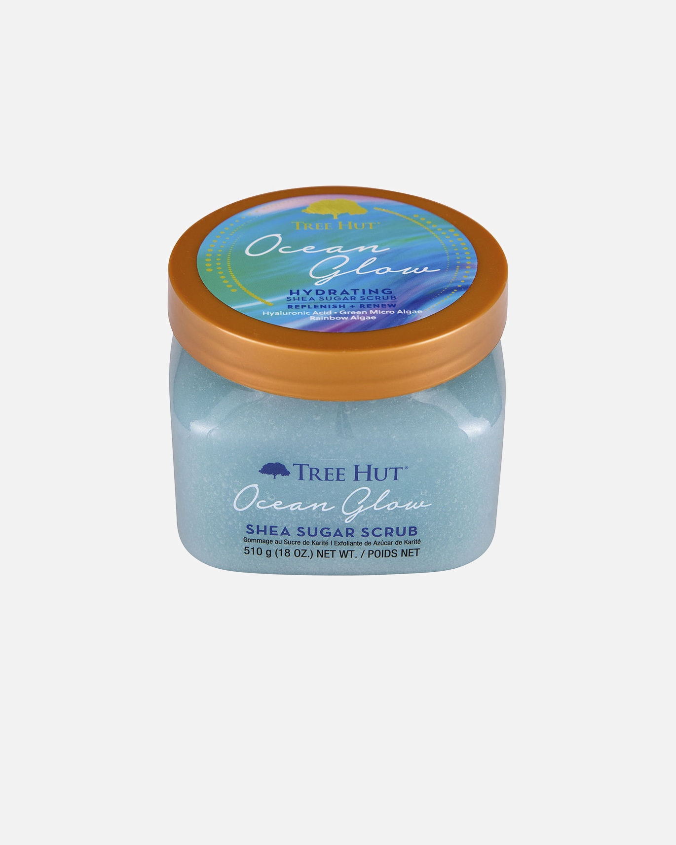 Peeling do ciała dla Unisex Tree Hut Peeling cukrowy Ocean Glow 510 gr
