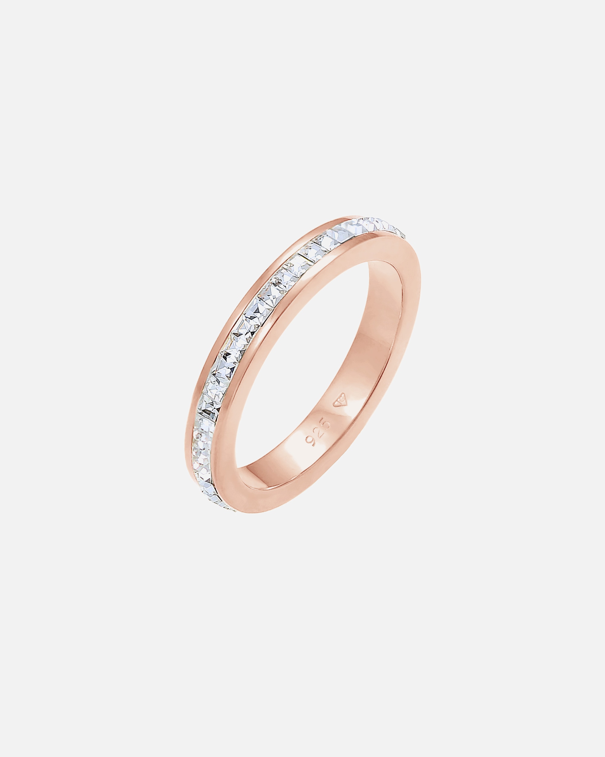Pierścionek dla Kobieta Elli PREMIUM Damski Bandring Elegant z kryształami w srebra próby 925 52