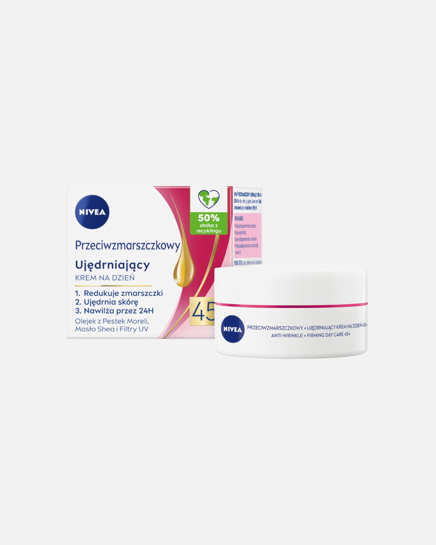 Krem do twarzy dla Kobieta NIVEA Przeciwzmarszczkowy + Ujędrniający 50 ml
