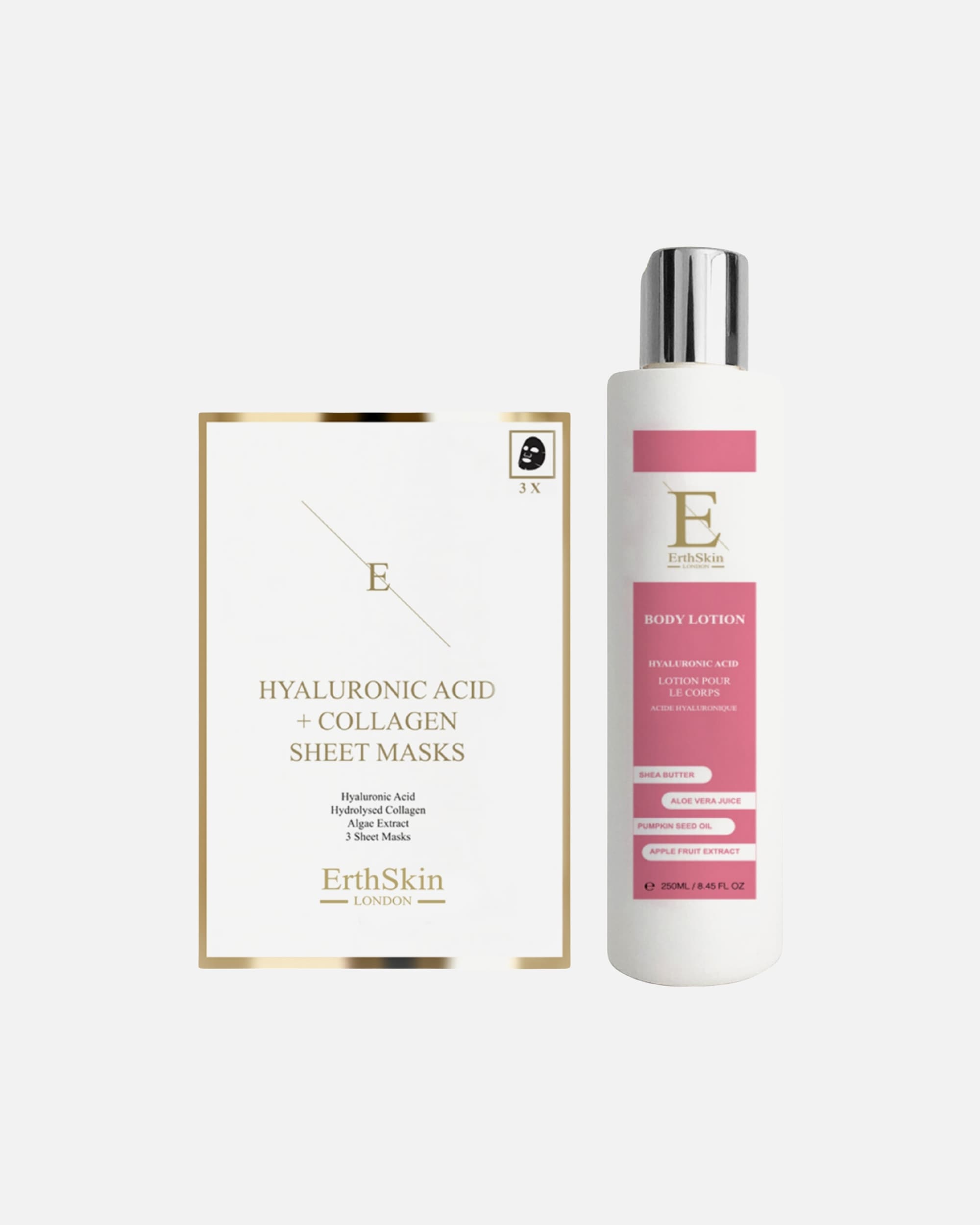 Zestaw do pielęgnacji ciała dla Kobieta ErthSkin London Zestaw nawilżający do ciała i maski 1 sztukakaka