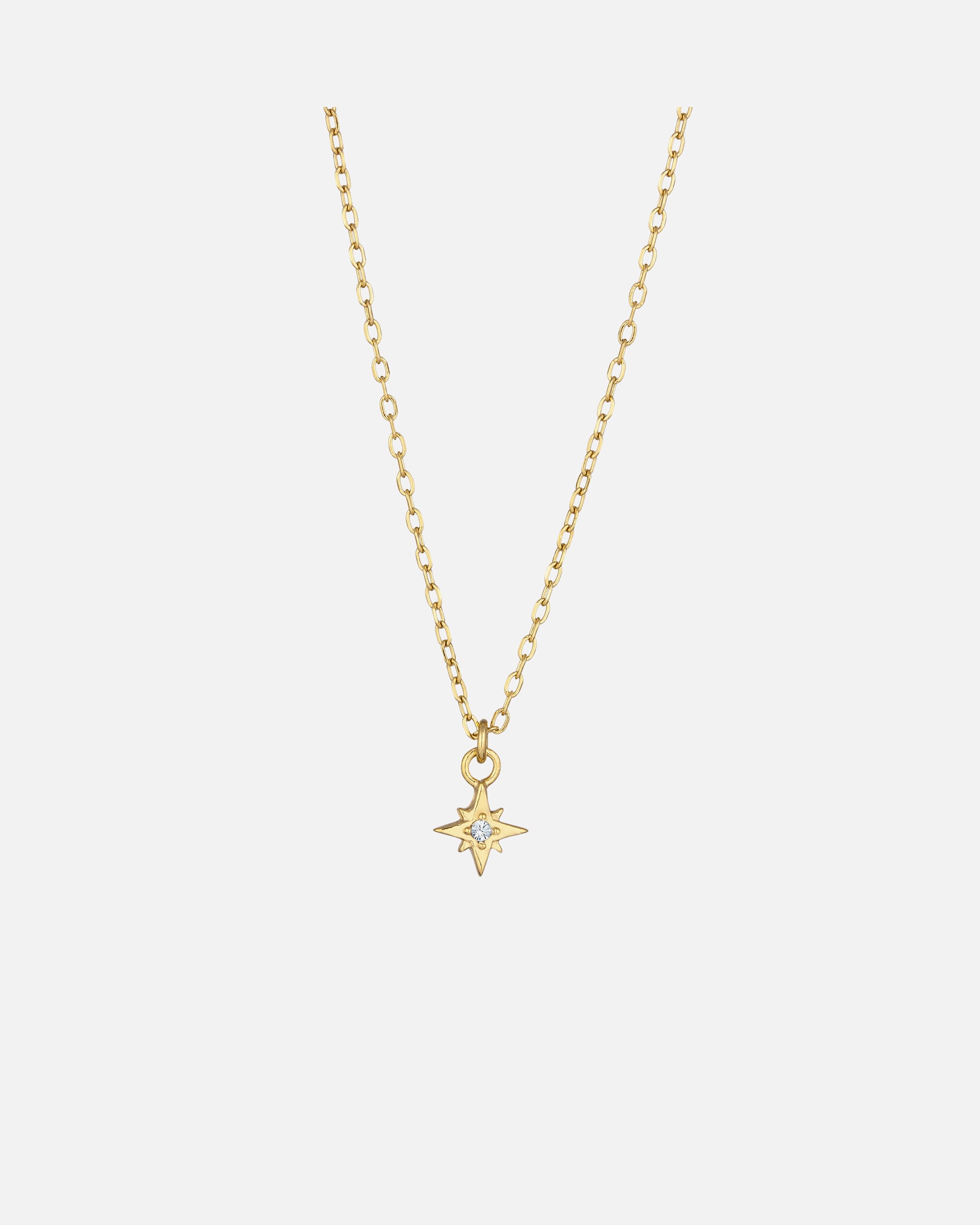 Naszyjnik dla Kobieta Elli Naszyjnik z Kamieniem Kobiety Wisiorek Gwiazda Drobne ogniwo łańcuszka Szklane Kryształy Xilion Szlif Biały 925 Sterling Silver 42 cm goldfarben