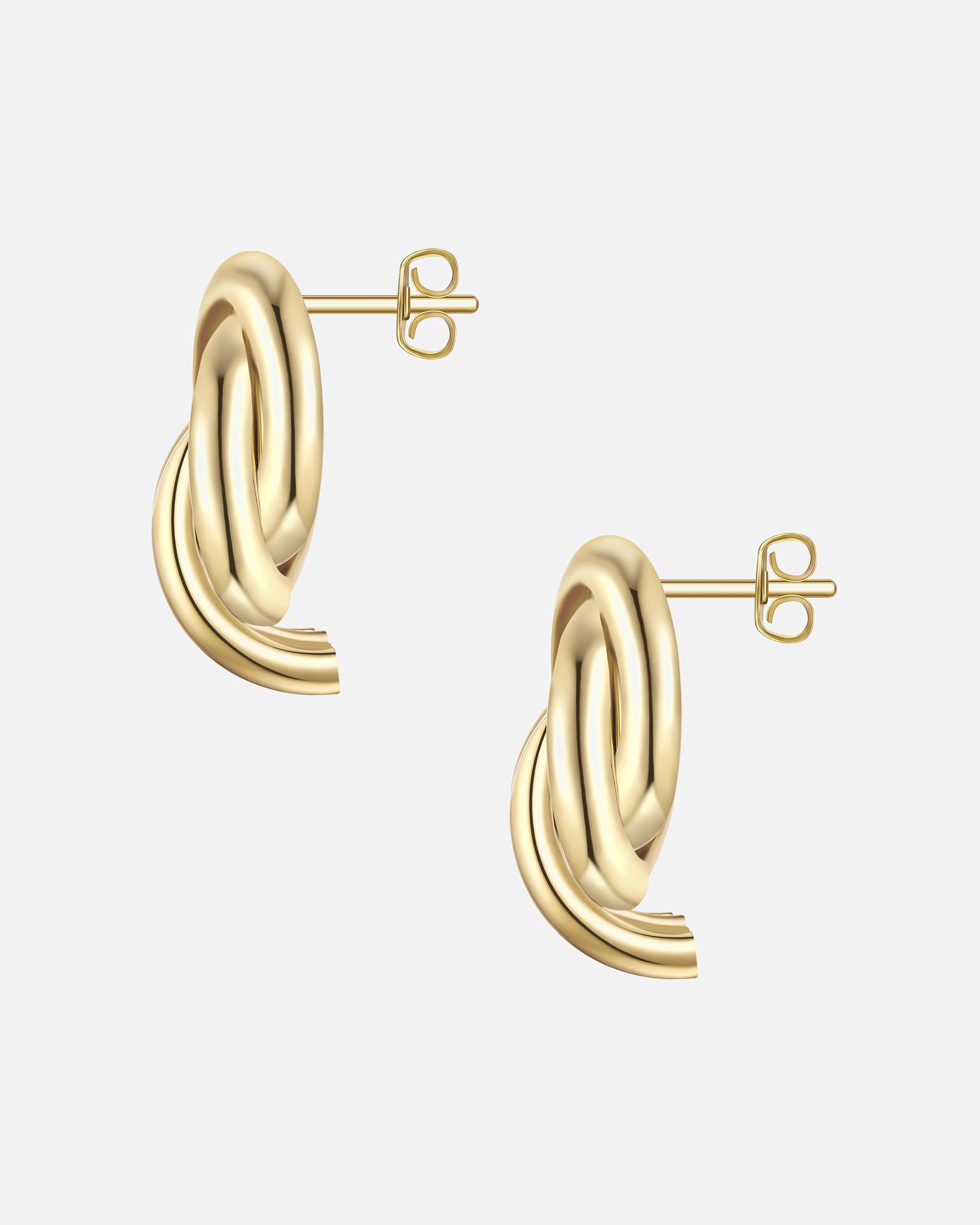 Kolczyki dla Kobieta Yokoamii Kolczyki z pozlacanej stopu metali 27,6 mm