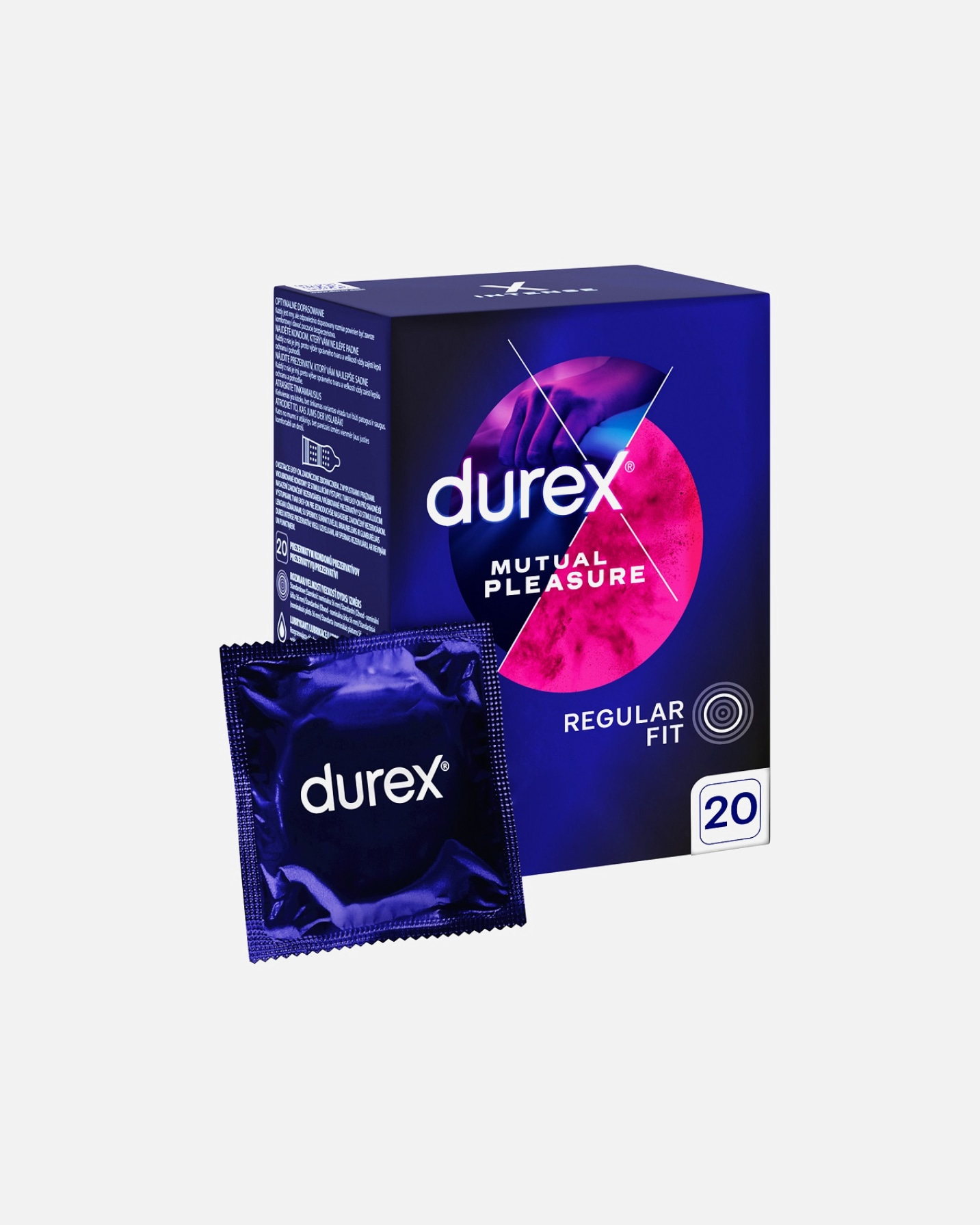 Prezerwatywa dla Mężczyzna Durex Mutual Pleasure 20 szt