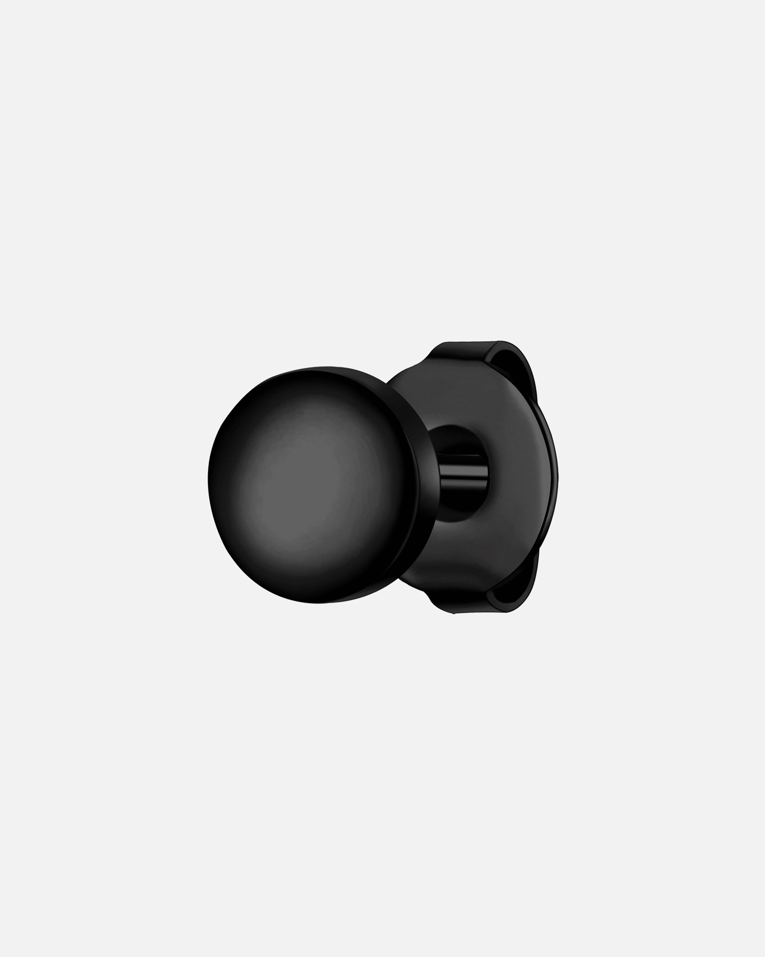 Kolczyki dla Mężczyzna Kolczyki Stal nierdzewna Czarny 5,9 mm