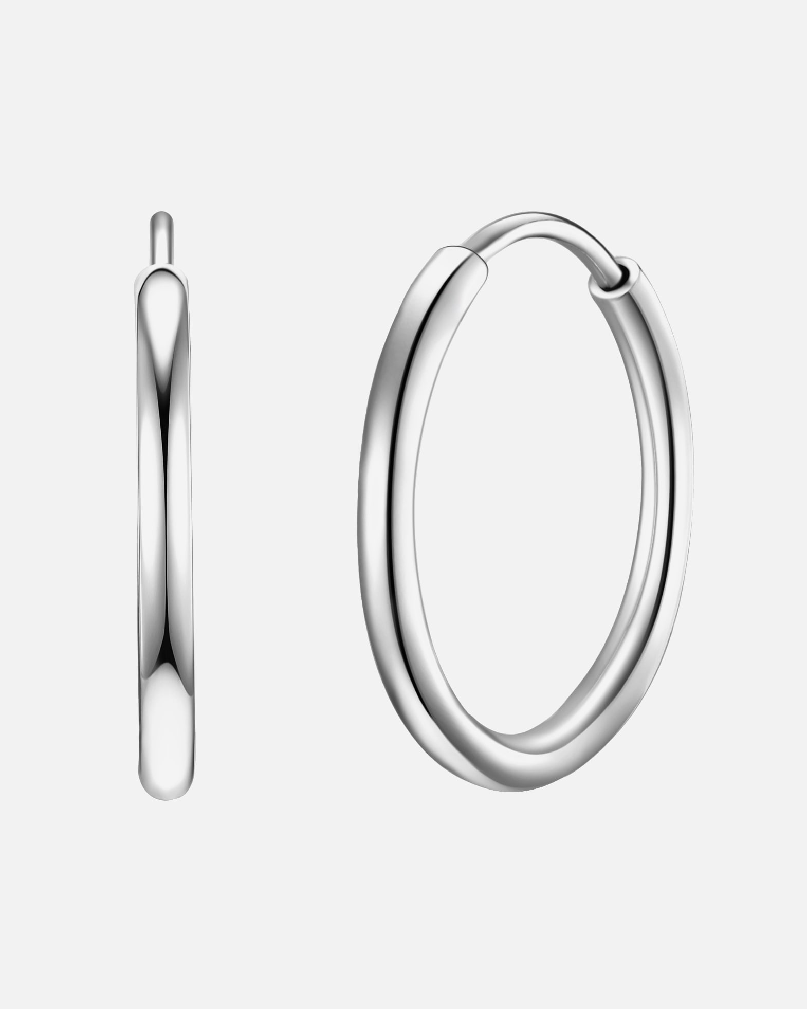 Obrączki dla Kobieta Rafaela Donata Srebrne kolczyki kreole srebro wysokiej próby srebrny 20,0 mm