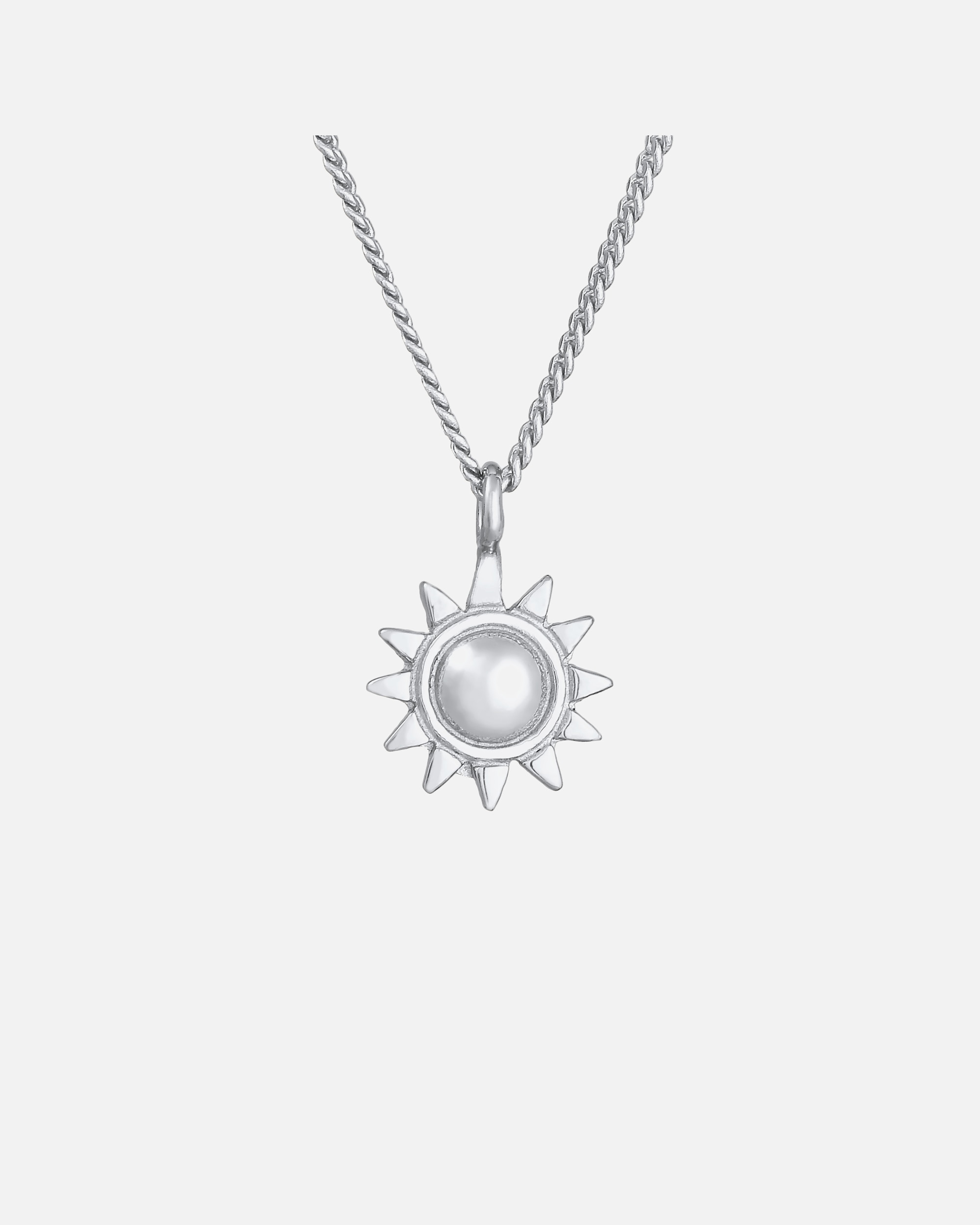 Naszyjnik dla Kobieta Elli Damska zawieszka słońce lato w srebrze próby 925 Sterling Silver pozłacany silberfarben