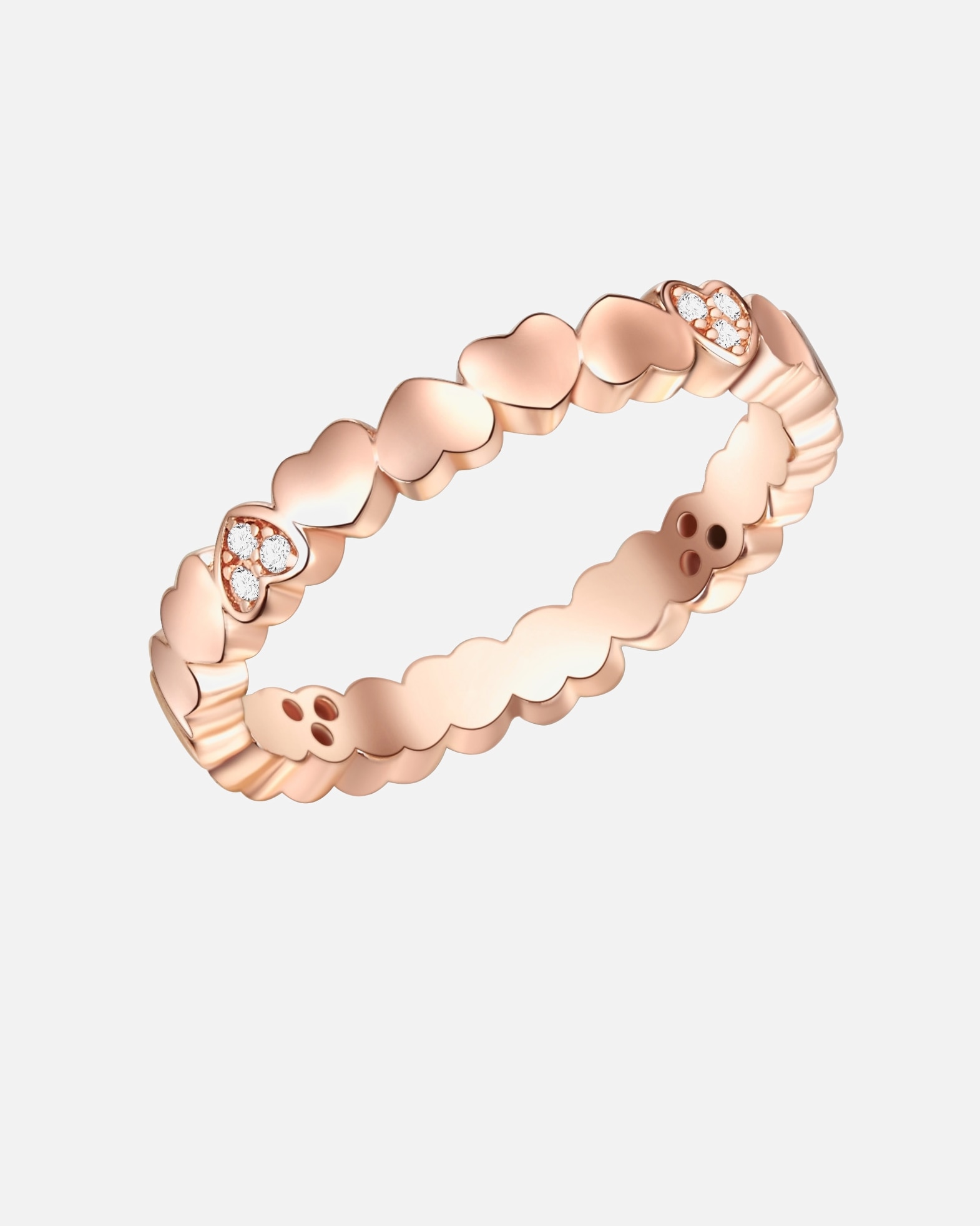 Pierścionek dla Kobieta Serce Srebro wysokiej pr óby Cyrkonia 52