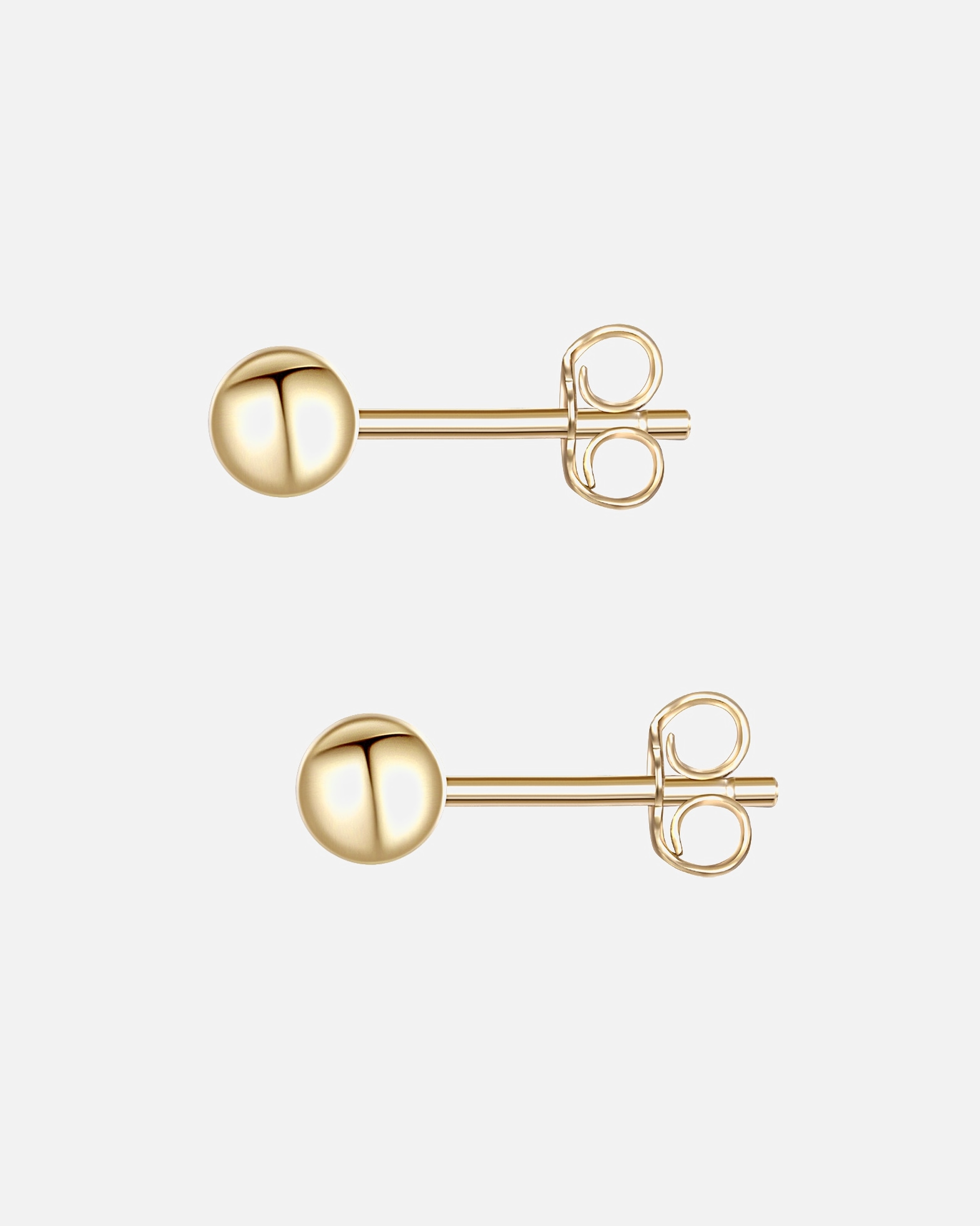 Kolczyki dla Kobieta Glanzstücke München Srebrne kolczyki sztyfty srebro wysokiej próby różowe złoto 4,0 mm