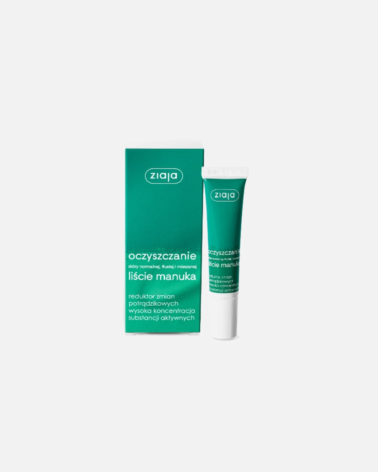 Krem do twarzy dla Unisex Ziaja Liście Manuka Oczyszczanie 15 ml