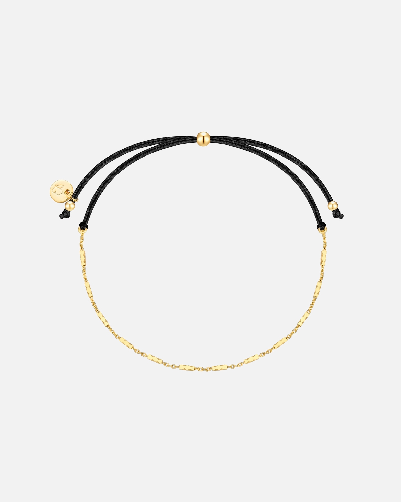 Bransoletka dla Kobieta Glanzstücke München Bransoletka z srebra próby 925 w kolorze zlotym 15,0 - 22,0 cm, flexibel einstellbar