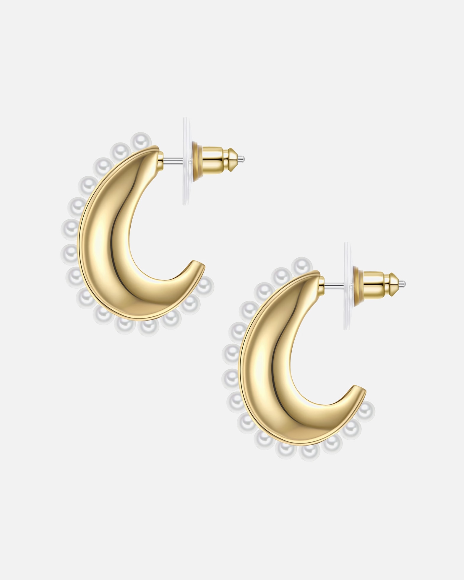 Obrączki dla Kobieta Yokoamii Kolczyki z Stop metali wStop metali 27,1 mm