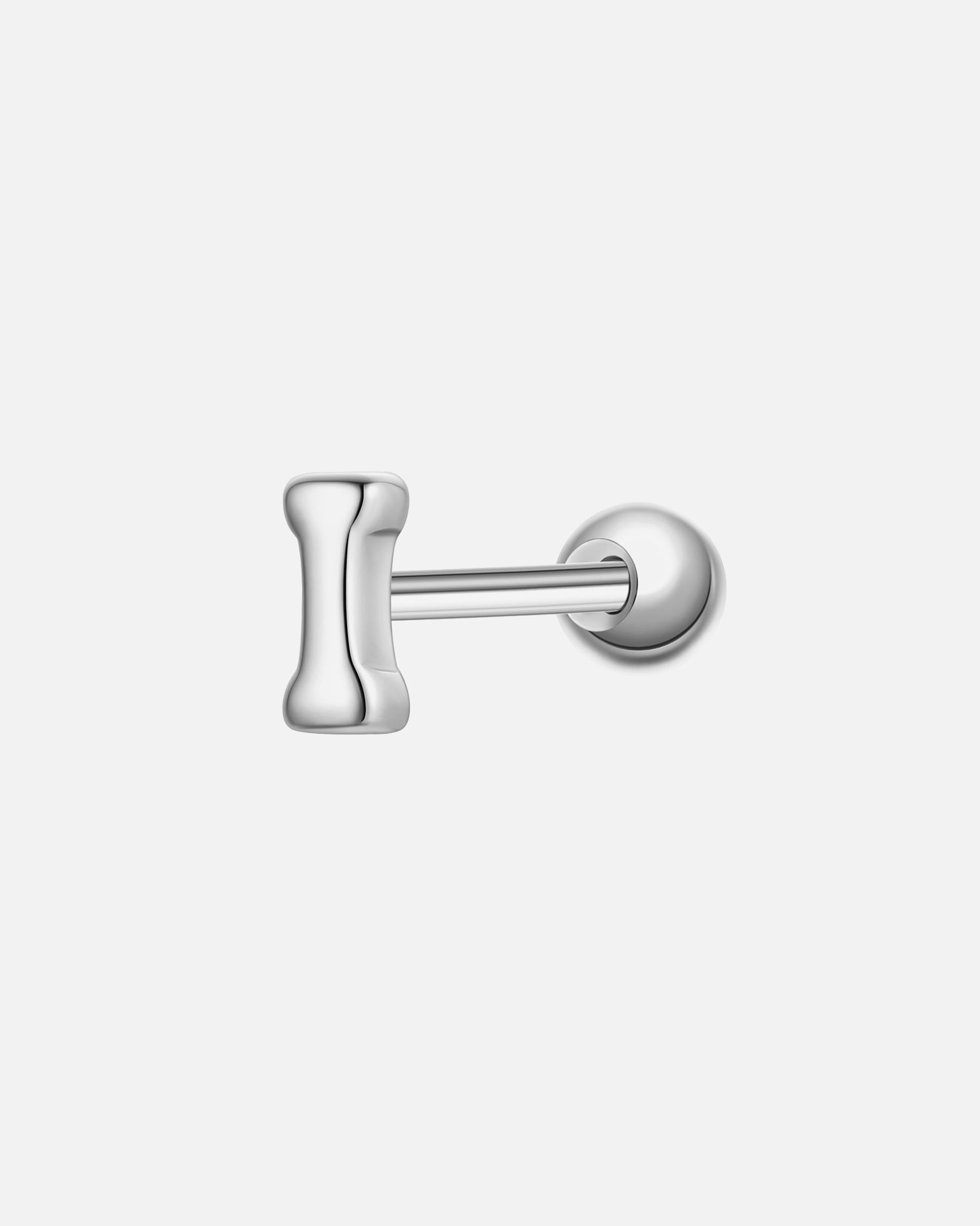 Kolczyki dla Kobieta Glanzstücke München Piercing Litera I ze srebra próby 925 w kolorze srebrnym 4,3 mm