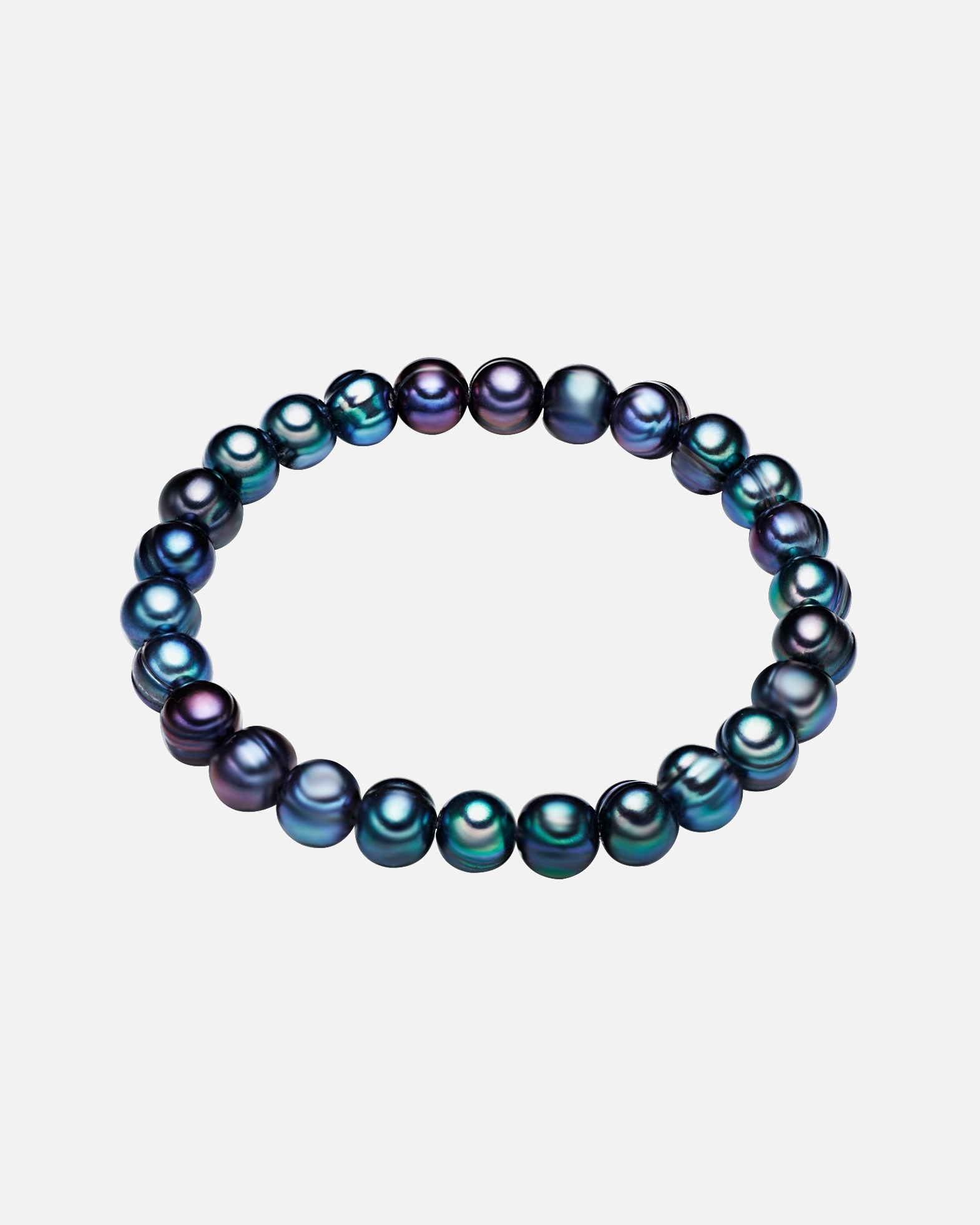 Bransoletka dla Kobieta Lulu & Jane Bransoletka z perel z perel hodowlanych slodkowodnych w niebieski z perlami potato 17,0 cm