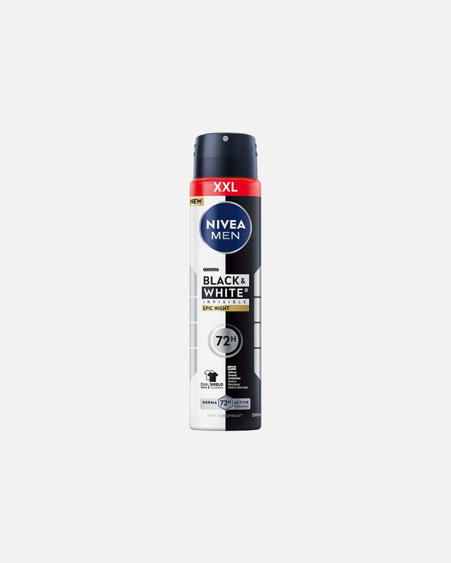 Dezodorant dla Mężczyzna NIVEA Men Black & White Invisible Epic Night 250 ml