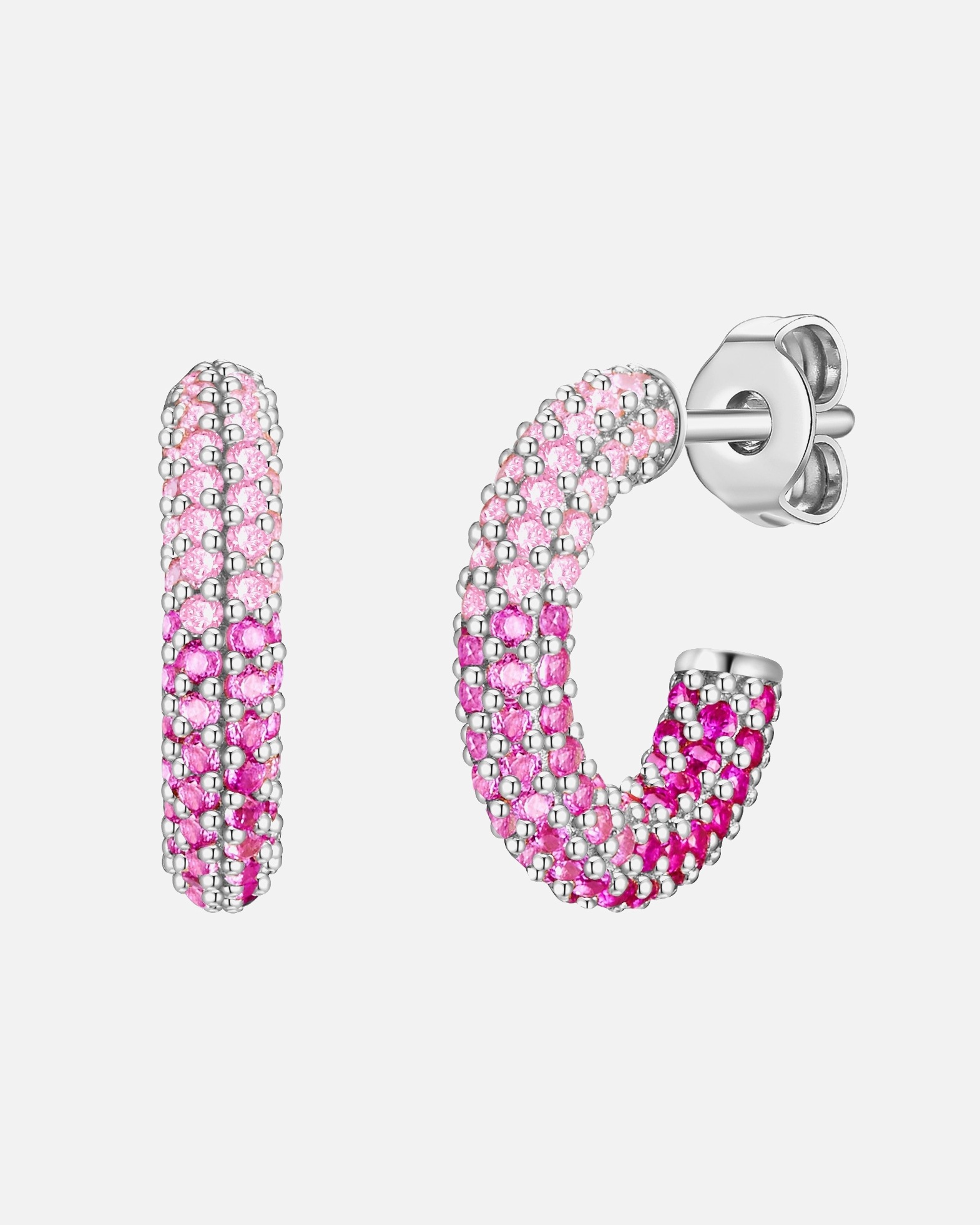 Obrączki dla Kobieta Srebrne kolczyki kreole srebro wysokiej próby Cyrkonia srebrny 15,6 mm