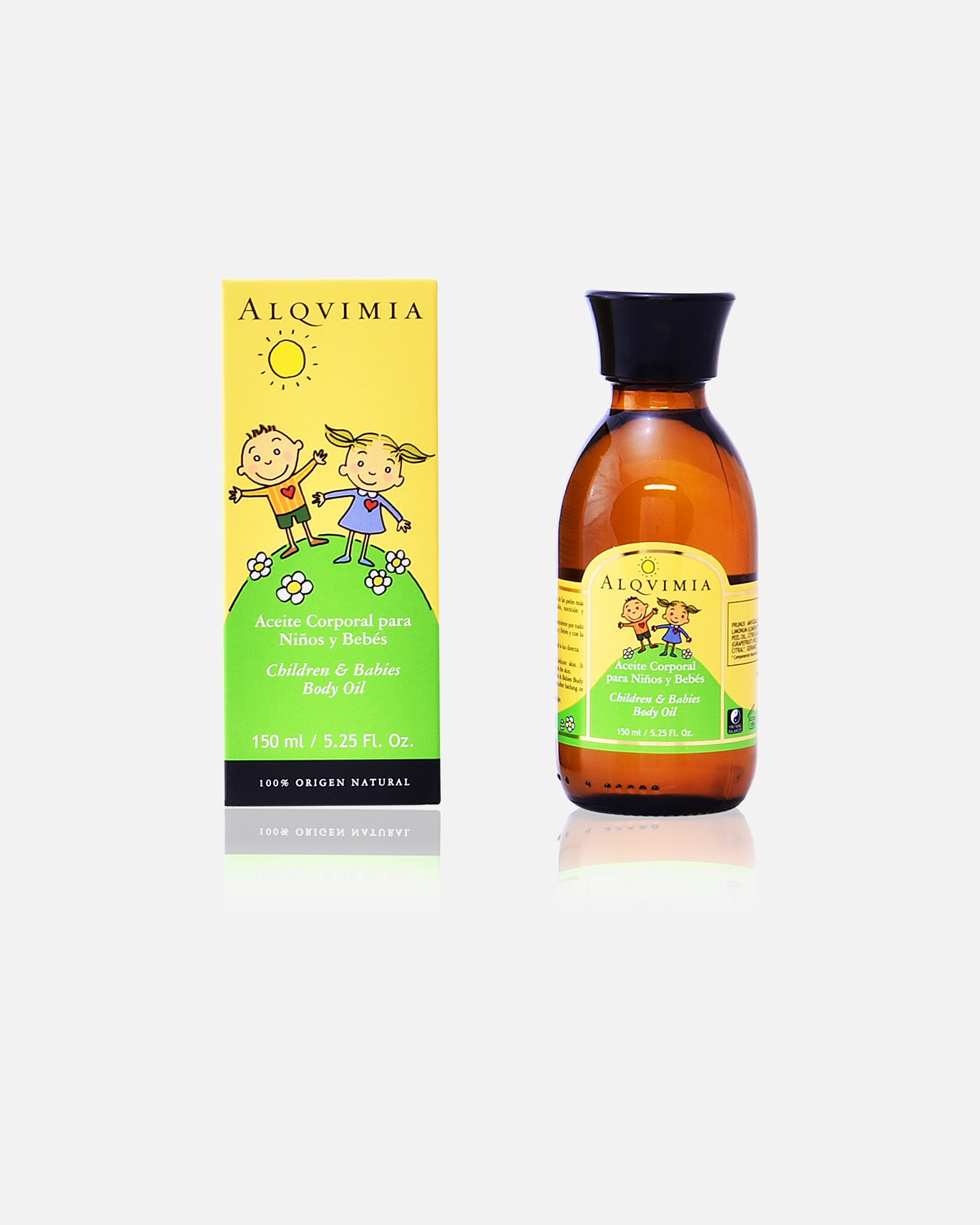 Olejek dla niemowląt dla Unisex Alqvimia BODY OIL children & babies 150 ml