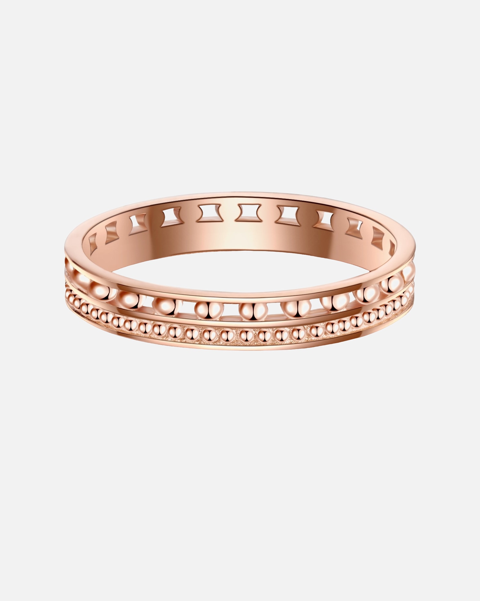 Pierścionek dla Kobieta Lulu & Jane Pierścionek Mosiadz Różowy złoty 54