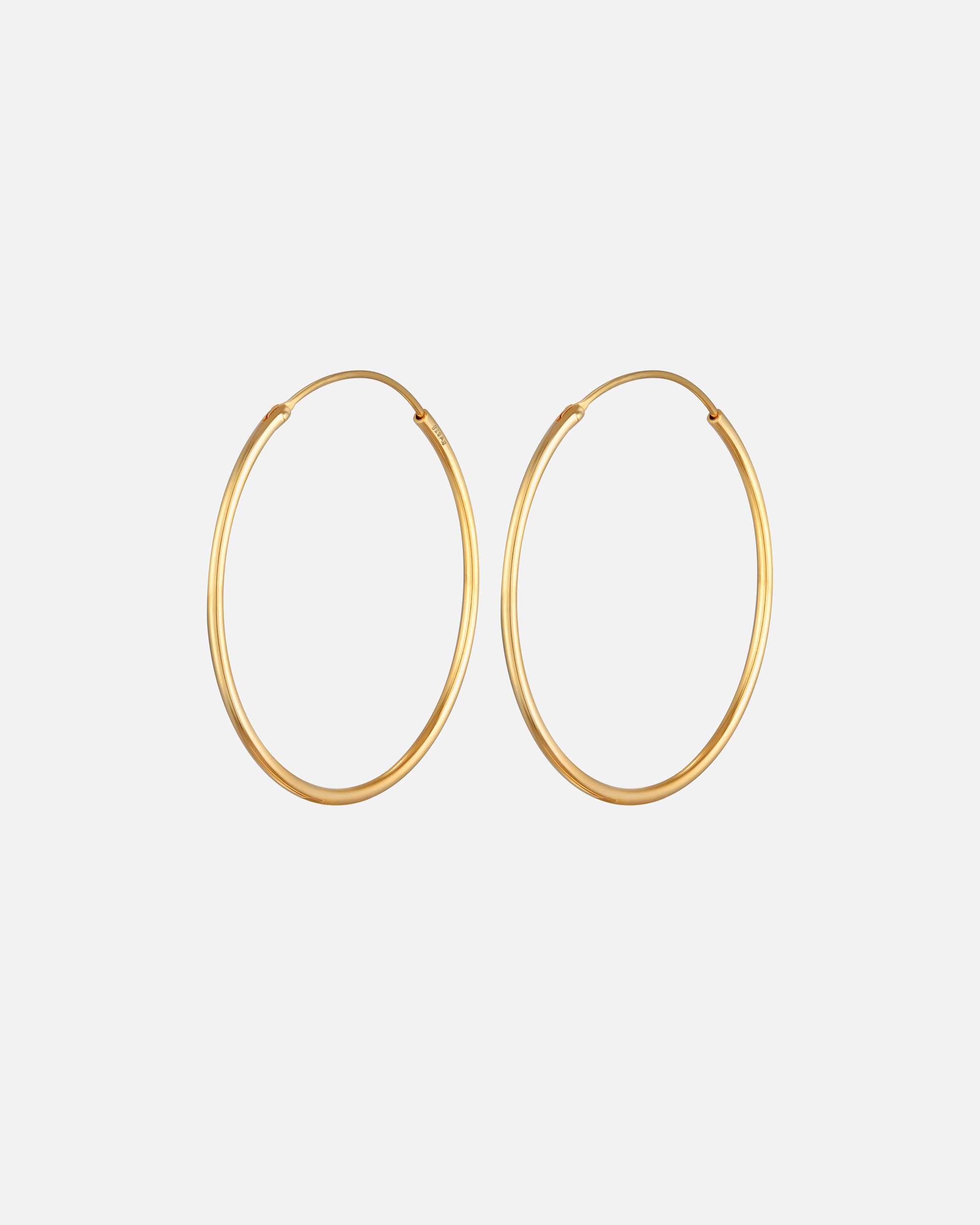 Kolczyki dla Kobieta Elli Damskie kolczyki kreole Basic Classic ze srebra próby 925 Sterling Silver goldfarben