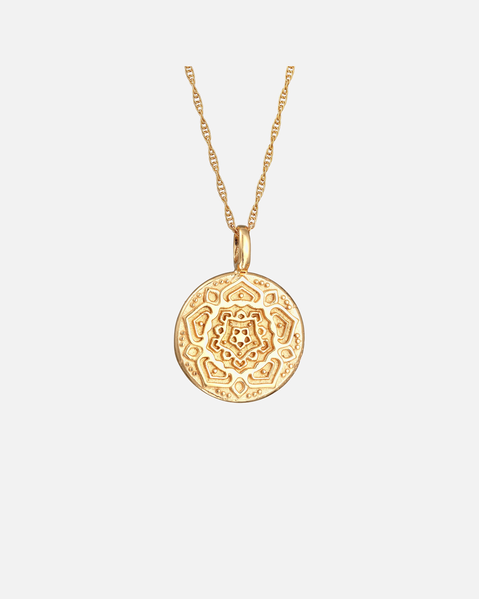 Naszyjnik dla Kobieta Elli Damska zawieszka mandala 925 Sterling Silver goldfarben