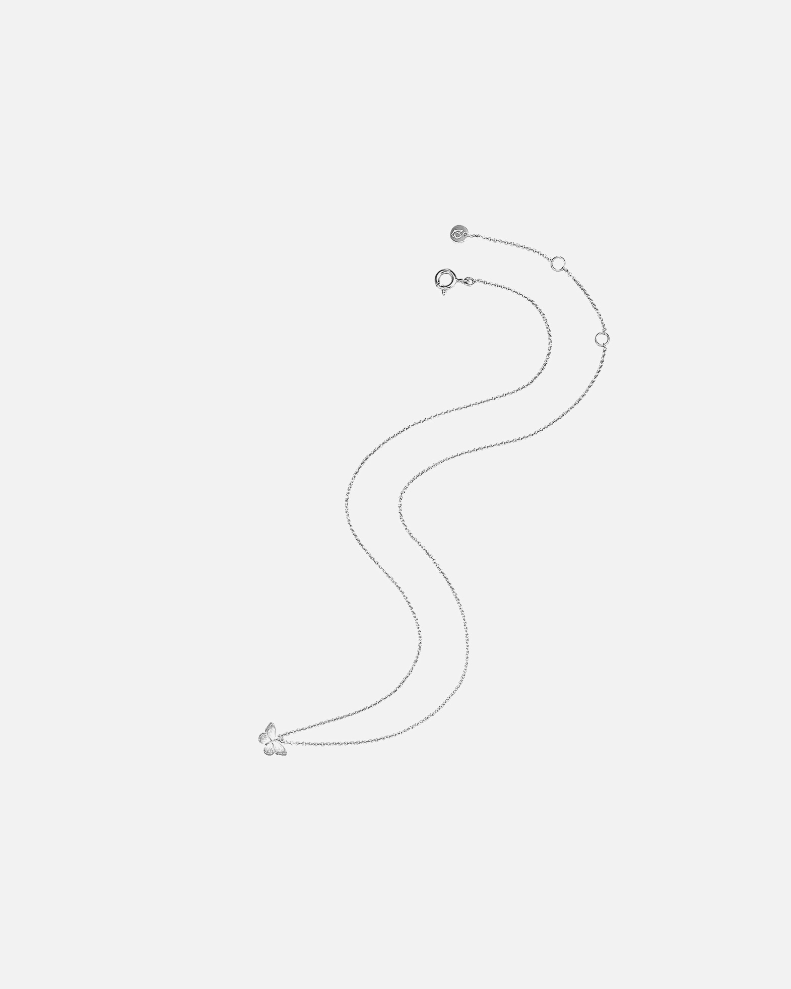 Naszyjnik dla Kobieta Glanzstücke München Naszyjnik srebrny Motyl srebro wysokiej próby srebrny 40,5 cm Basiskette + 5,0 cm Verlängerung