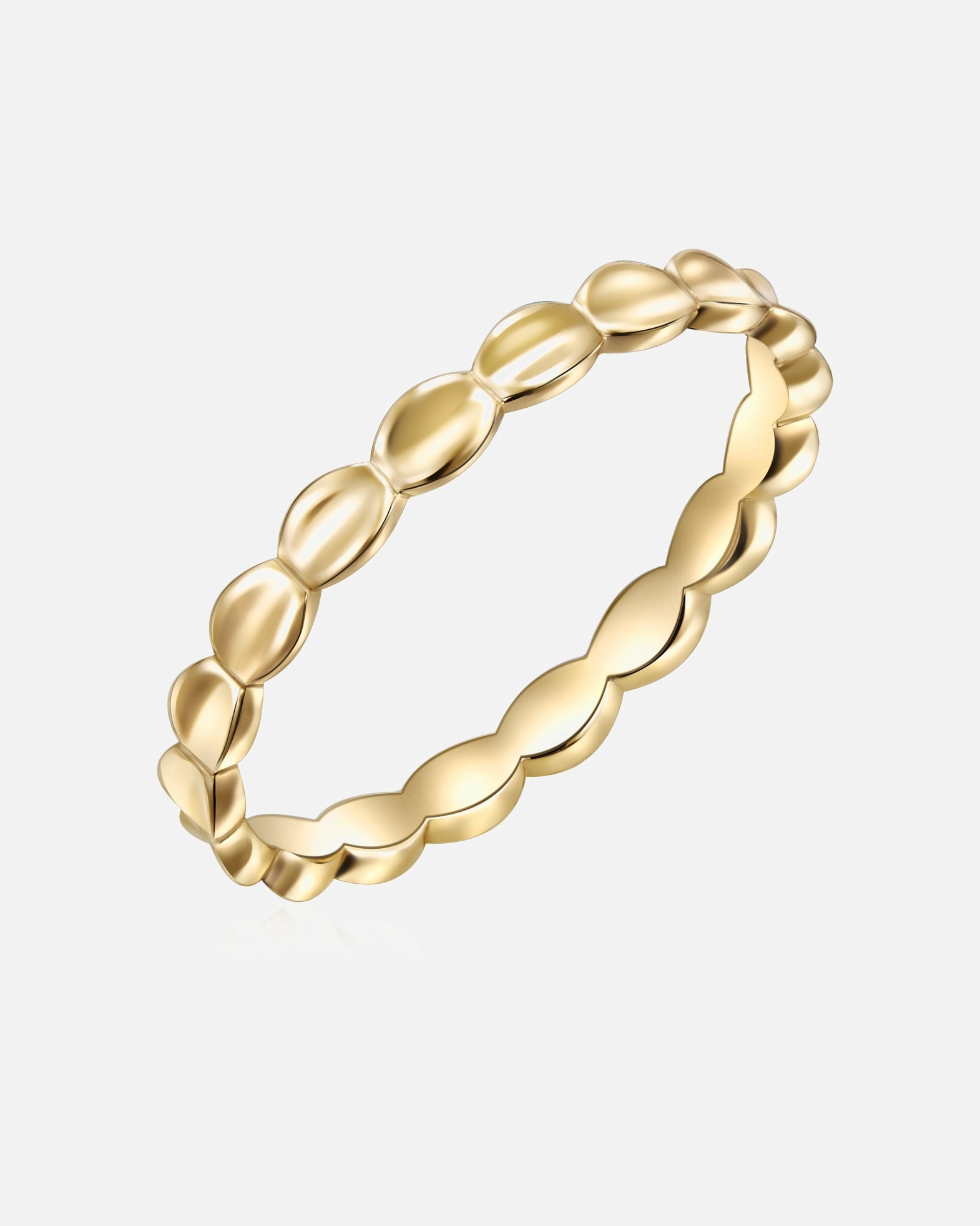 Pierścionek dla Kobieta Glanzstücke München Srebrny pierścionek srebro wysokiej próby żółte złoto 52