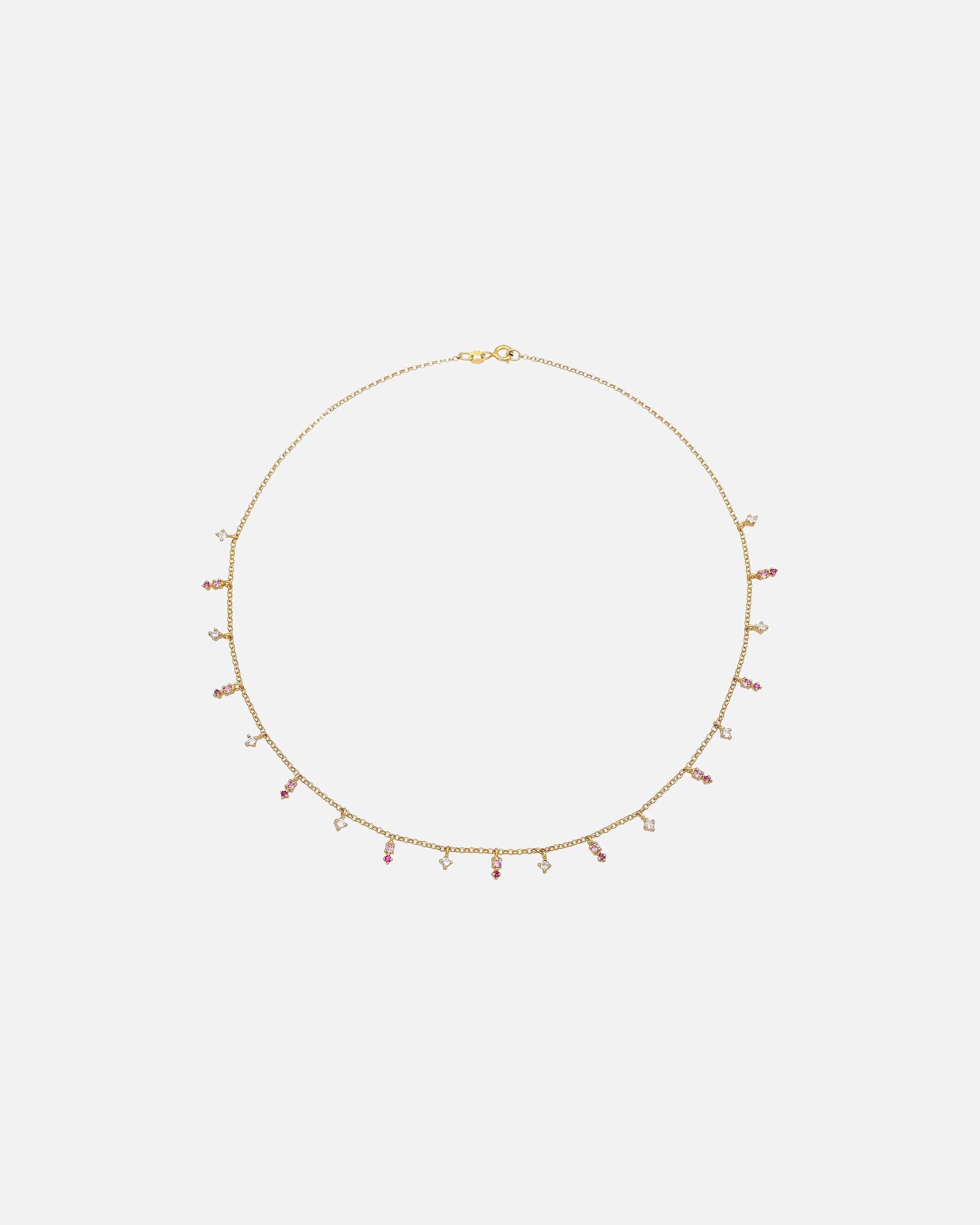 Naszyjnik dla Kobieta Elli Damski wisiorek mieniący się kryształami Pink Rose ze srebra próby 925 sterling silver goldfarben