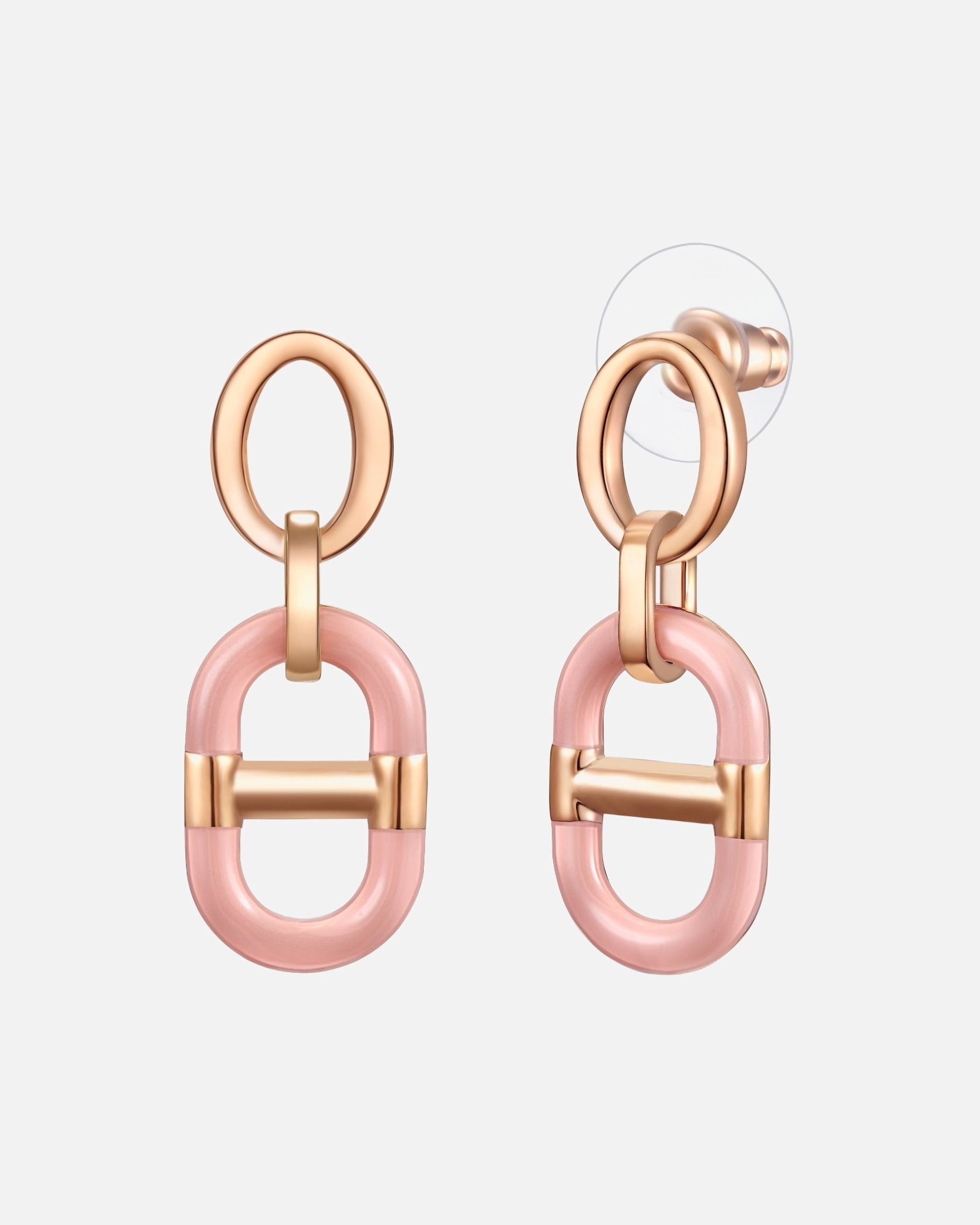 Kolczyki dla Kobieta Lulu & Jane Kolczyki Stop metali Różowy złoty 34,6 mm