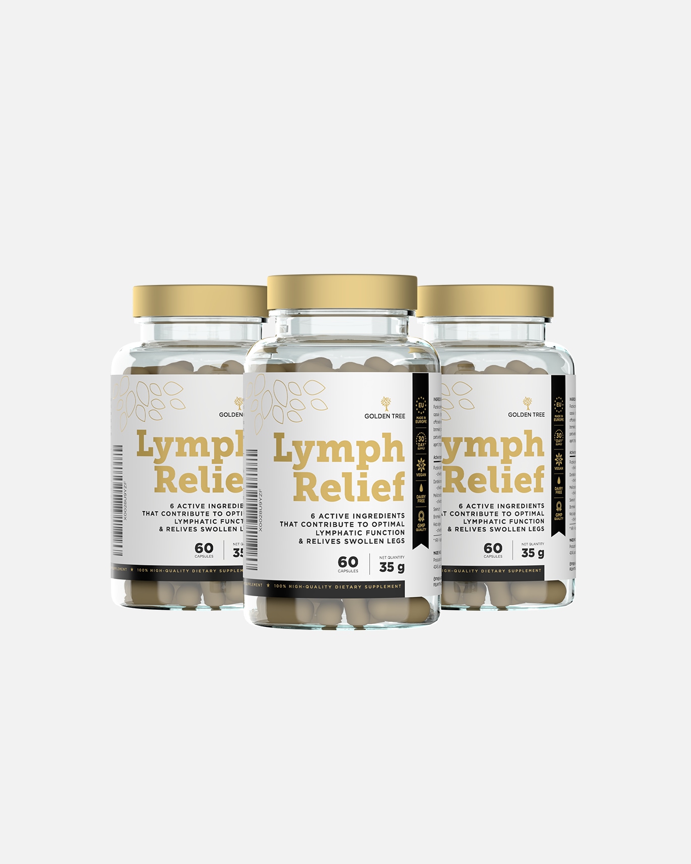 Suplement diety dla Unisex Golden Tree Lymph Relief 180 kapsułek