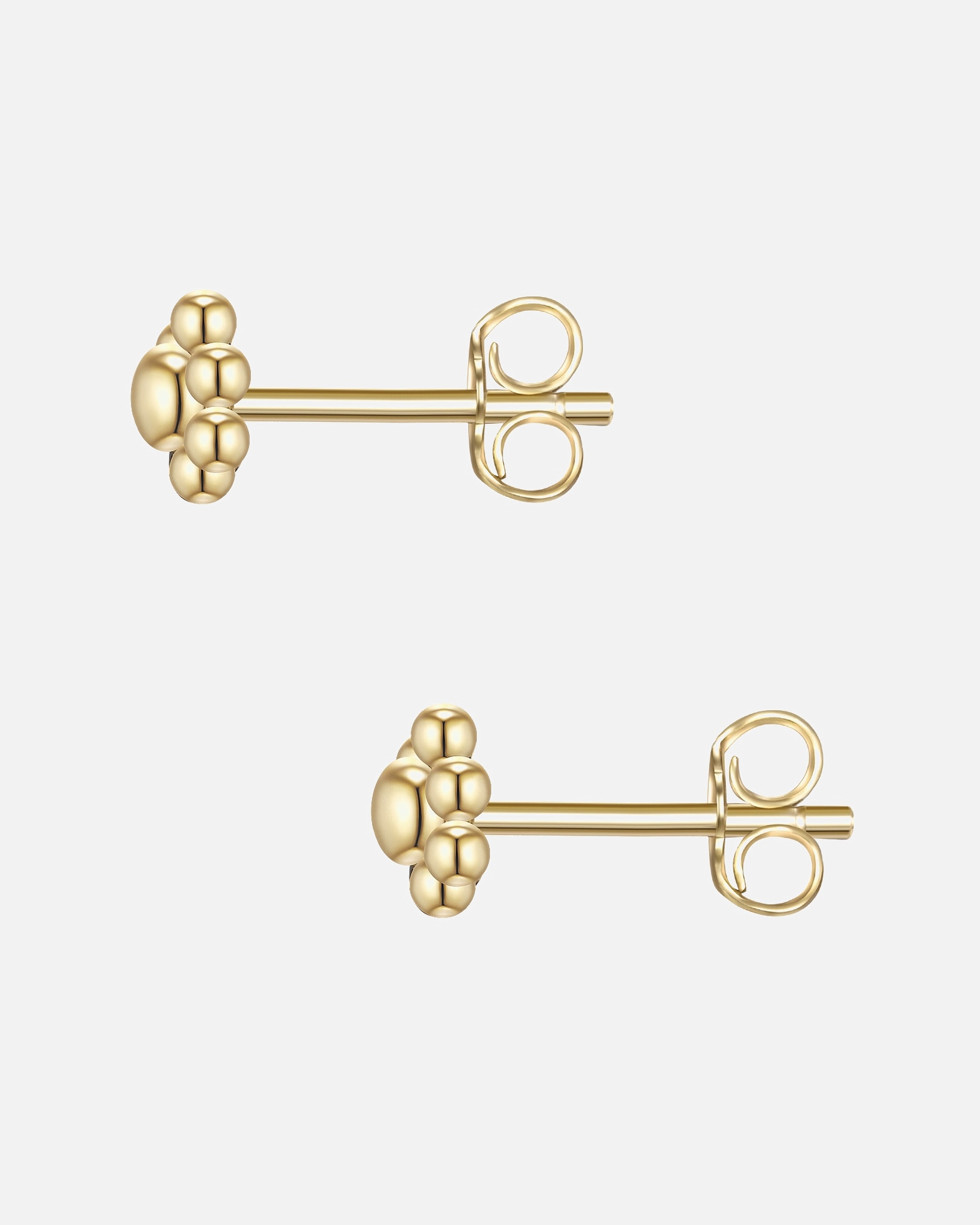 Kolczyki dla Kobieta Lulu & Jane Kolczyki Kwiat z Mosiadz w Żółte złoto 4,9 mm