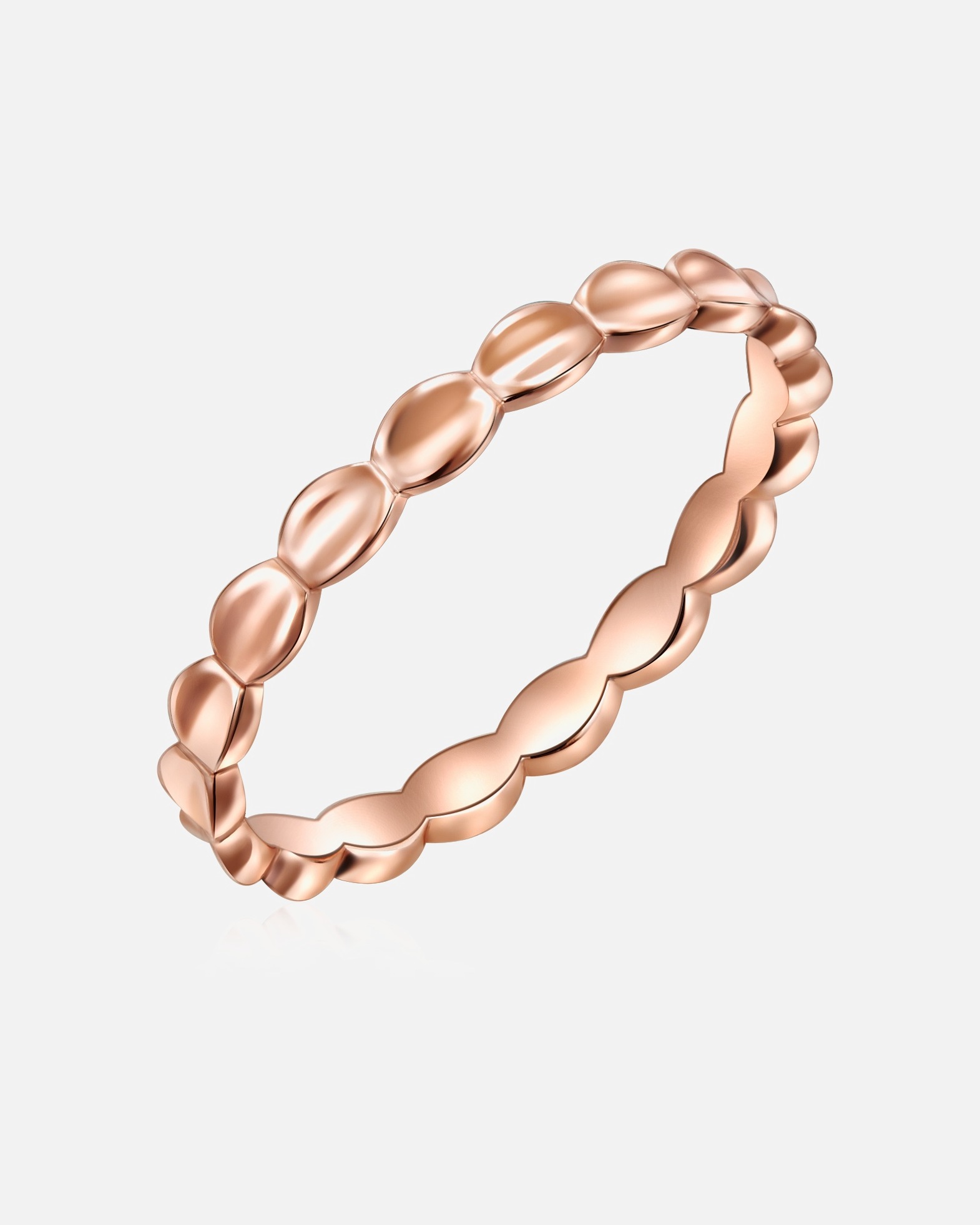 Pierścionek dla Kobieta Glanzstücke München Srebrny pierścionek srebro wysokiej próby różowe złoto 48