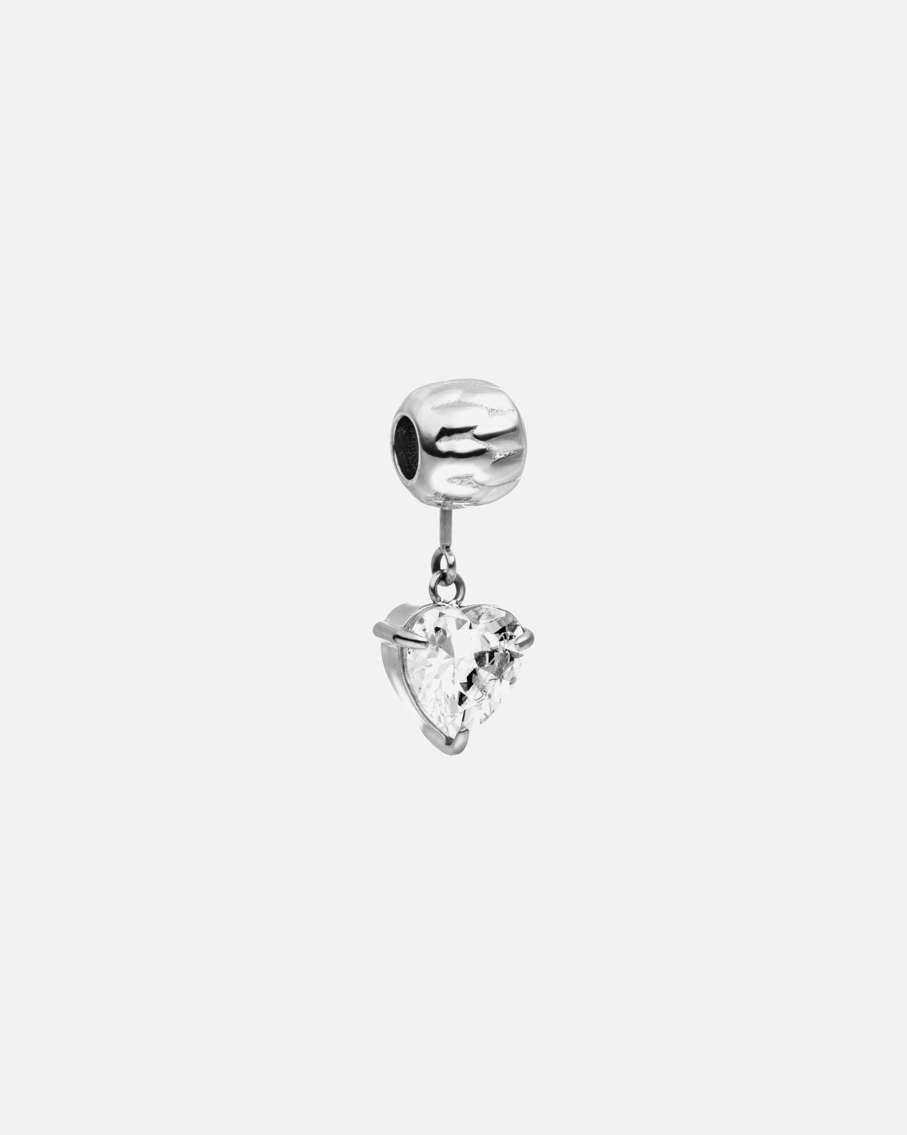 Zawieszka dla Unisex Purelei Purelei Zawieszka LEI White Heart Srebrny