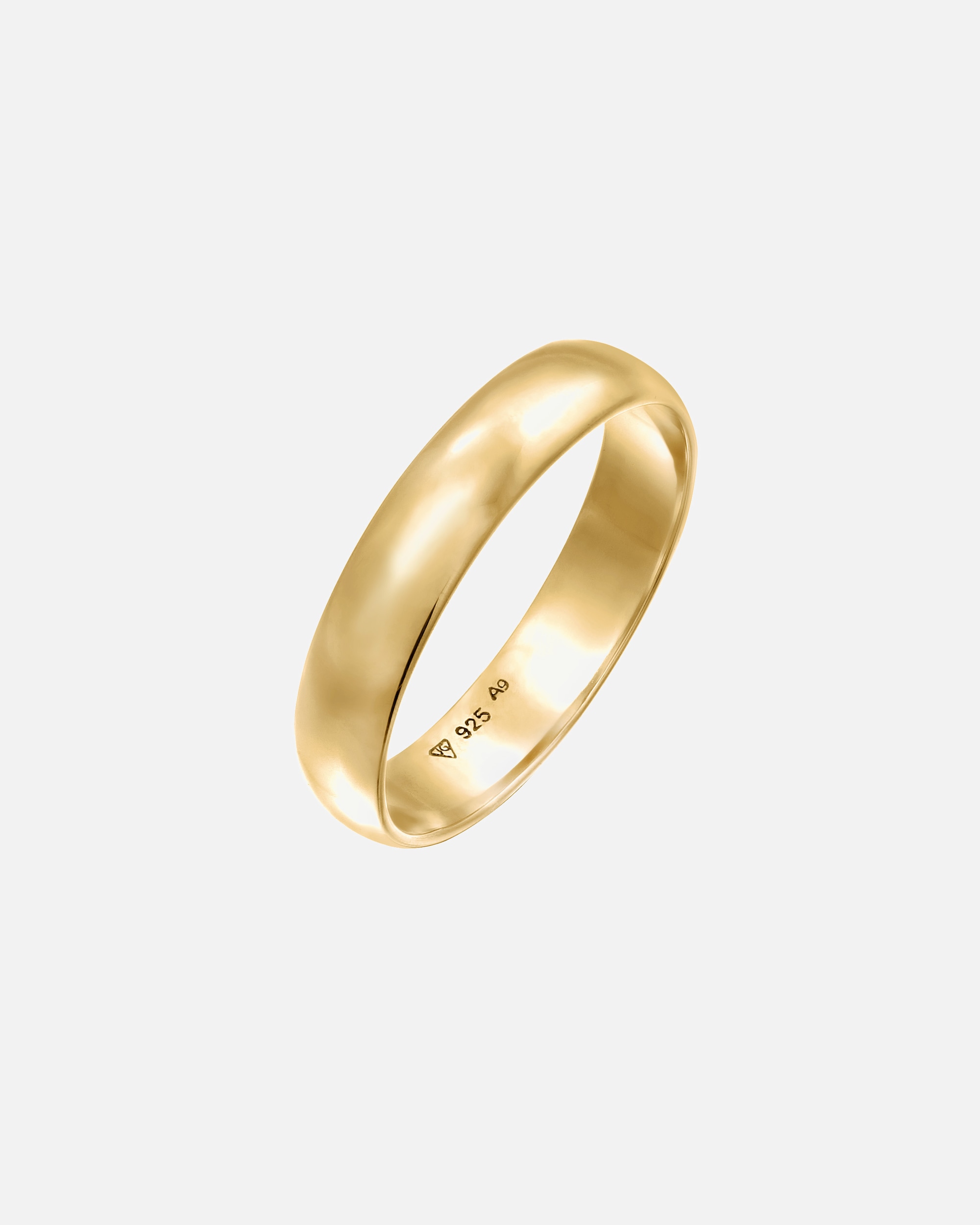 Pierścionek dla Kobieta Elli Damska obrączka gładka Classic w srebrze próby 925 Sterling Silver 52