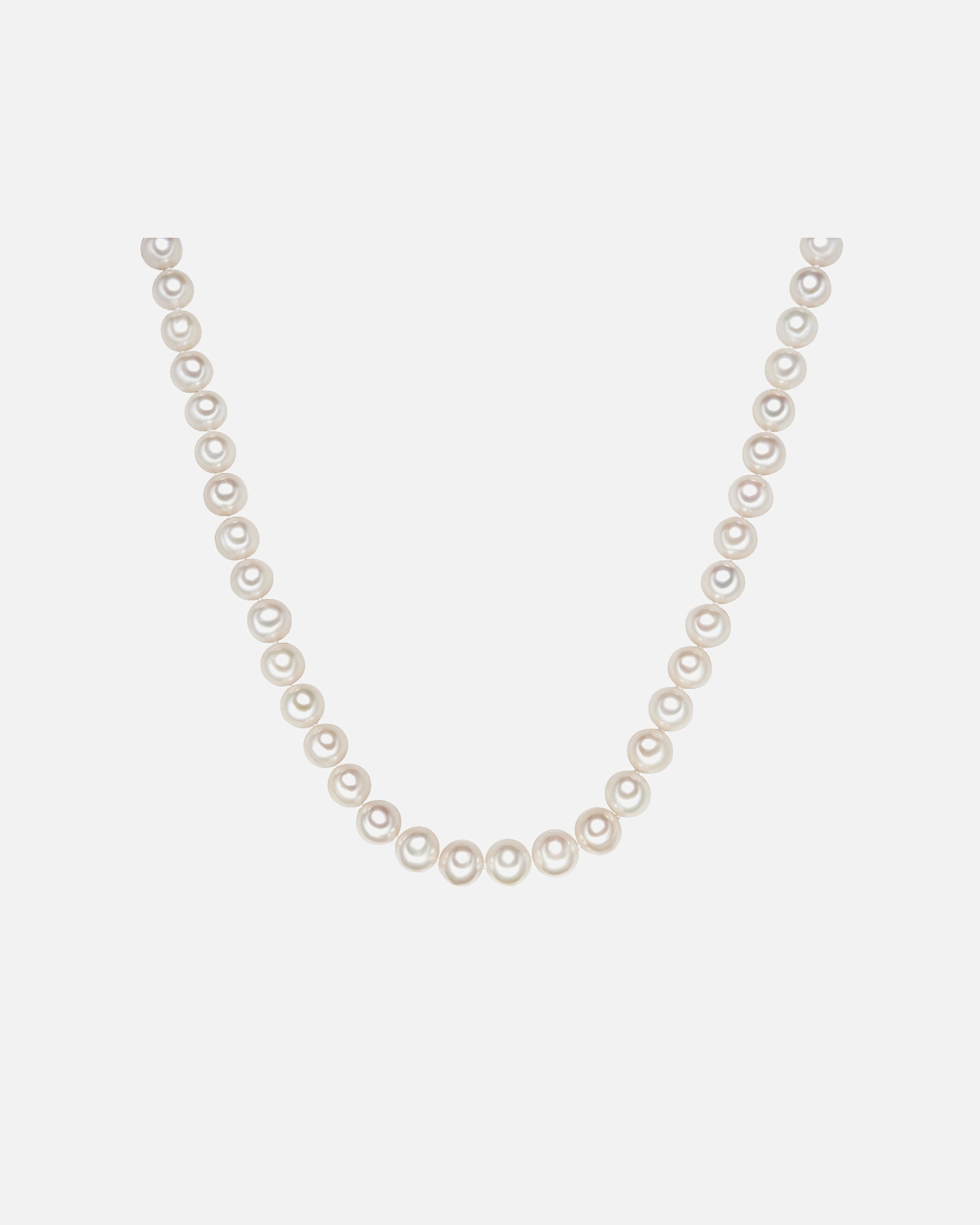 Naszyjnik dla Kobieta Valero Pearls Naszyjnik srebrny srebro wysokiej próby Perła hodowlana słodkowodna srebrny 45 cm