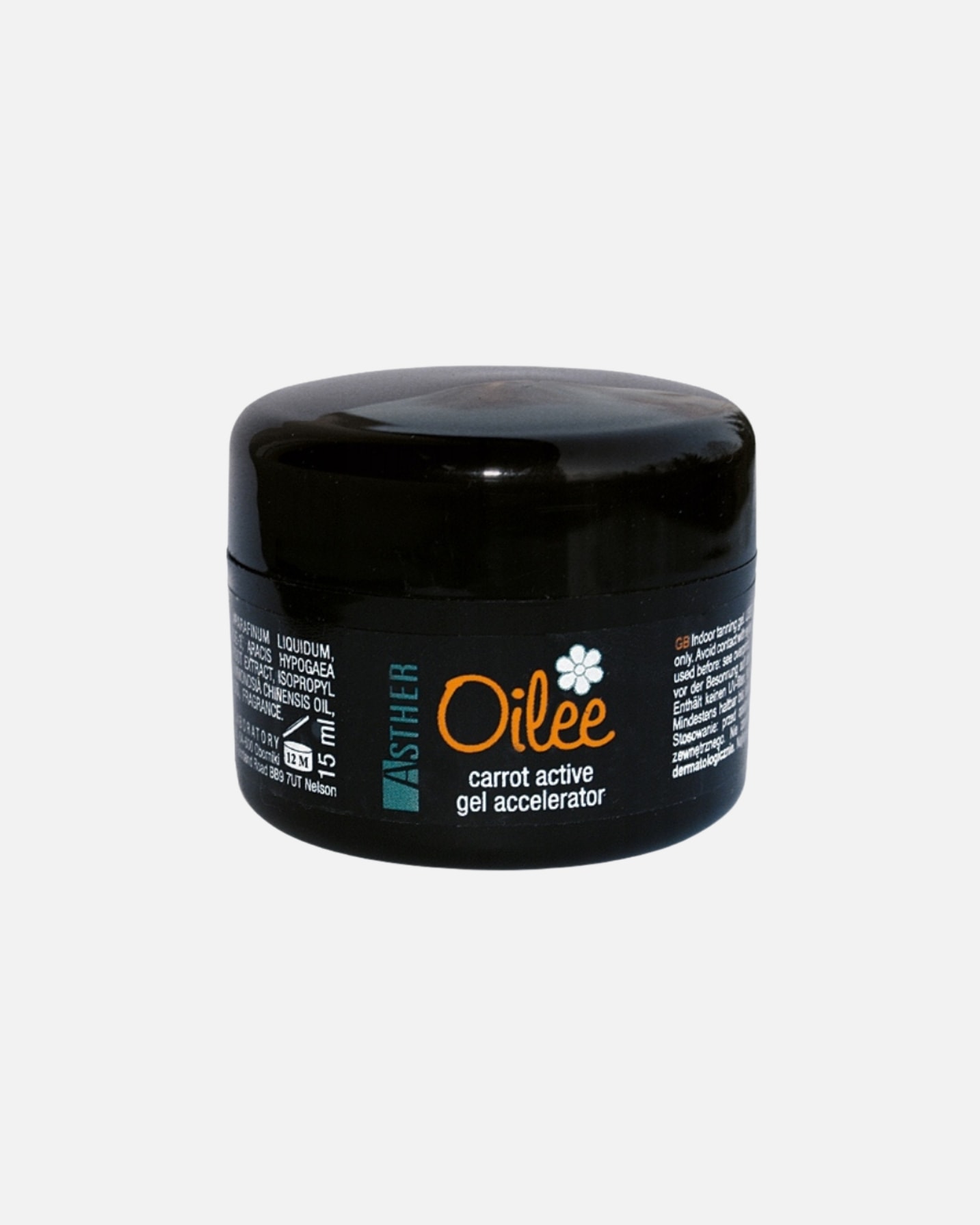 Balsam do opalania dla Unisex Asther Default Brand Line Oilee Carrot żel do opalania z beta-karotenem i olejem jojoba 25 ml