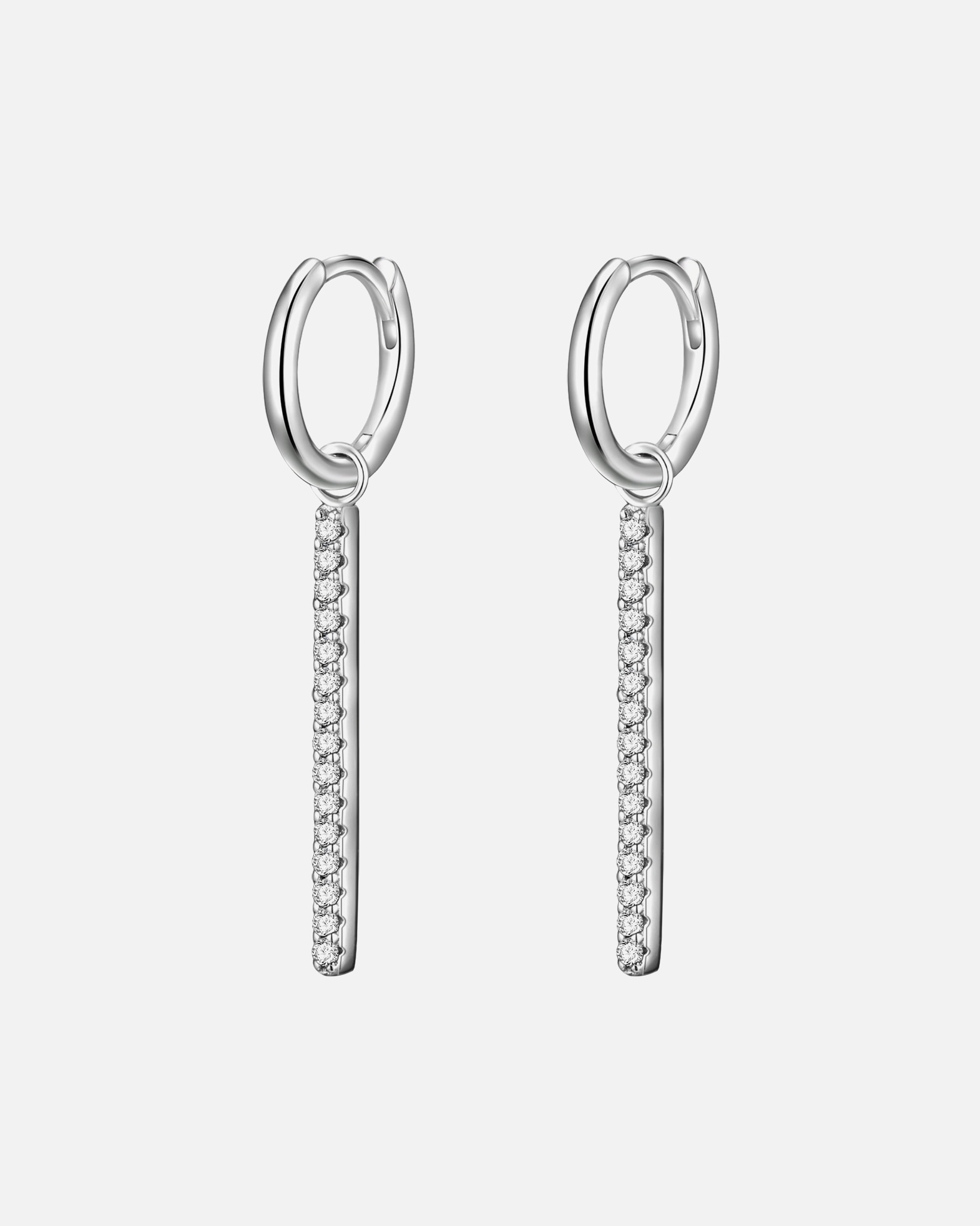 Obrączki dla Kobieta Glanzstücke München Srebrne kolczyki kreole srebro wysokiej próby Cyrkonia srebrny 34,1 mm