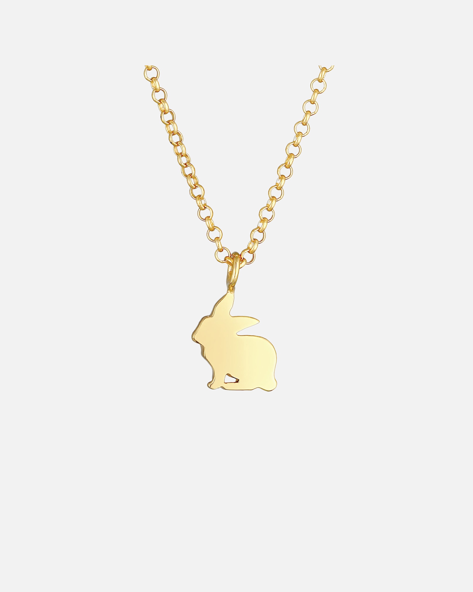 Naszyjnik dla Kobieta Elli Dziecięcy naszyjnik z wisiorkiem Królik Cute Playful w srebrze 925 Sterling Silver goldfarben