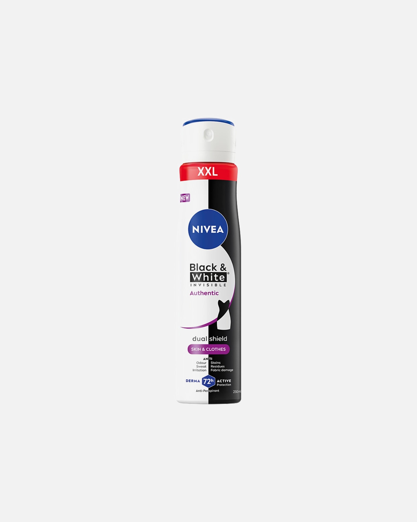 Dezodorant dla Kobieta NIVEA Black&White Invisible Authentic 250 ml