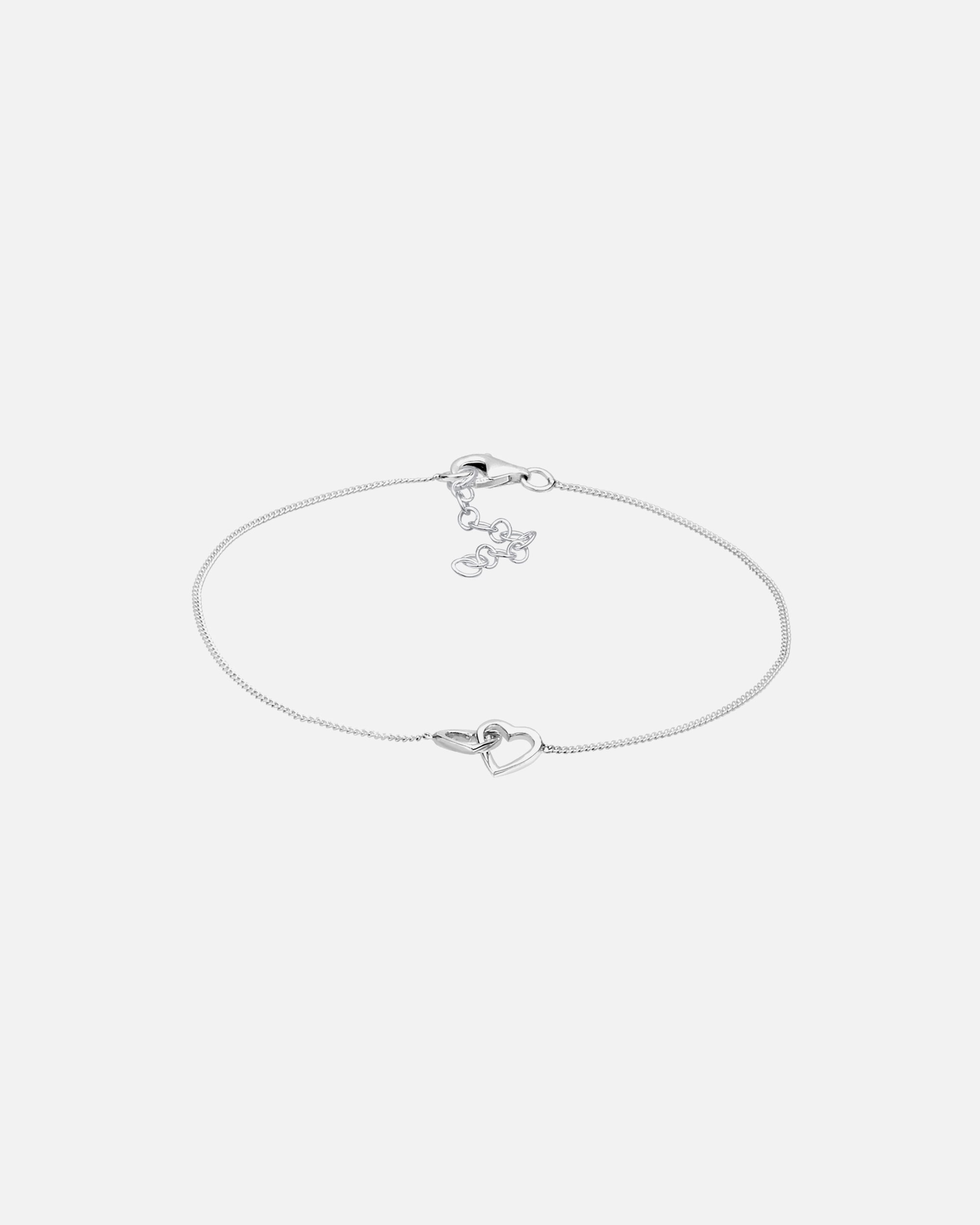 Bransoletka dla Kobieta Elli Damskie serce splecione połączenie w pozłacanym różowym złotem srebrze 925 Sterling Silver 18