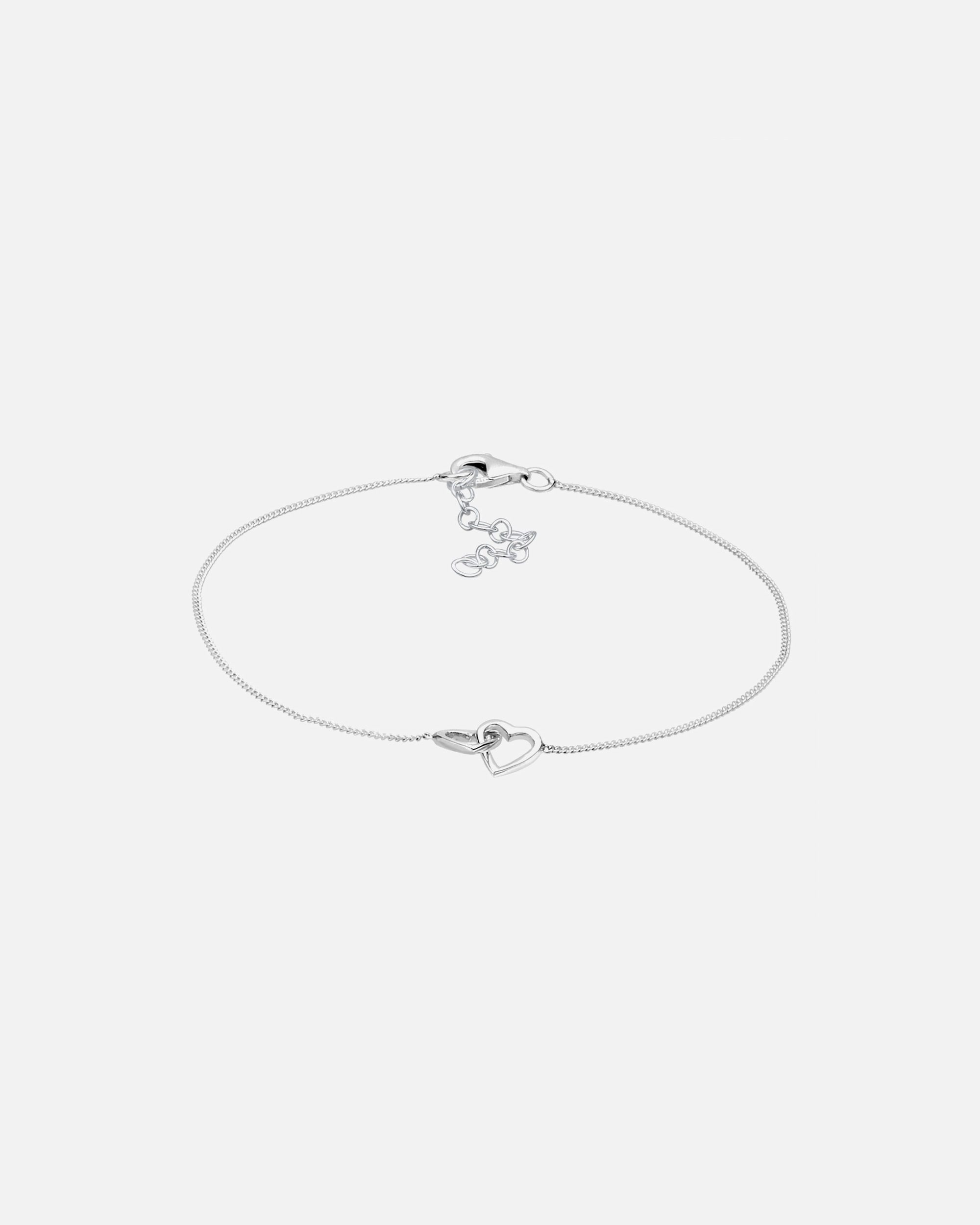 Bransoletka dla Kobieta Elli Damskie serce splecione połączenie w pozłacanym różowym złotem srebrze 925 Sterling Silver 16